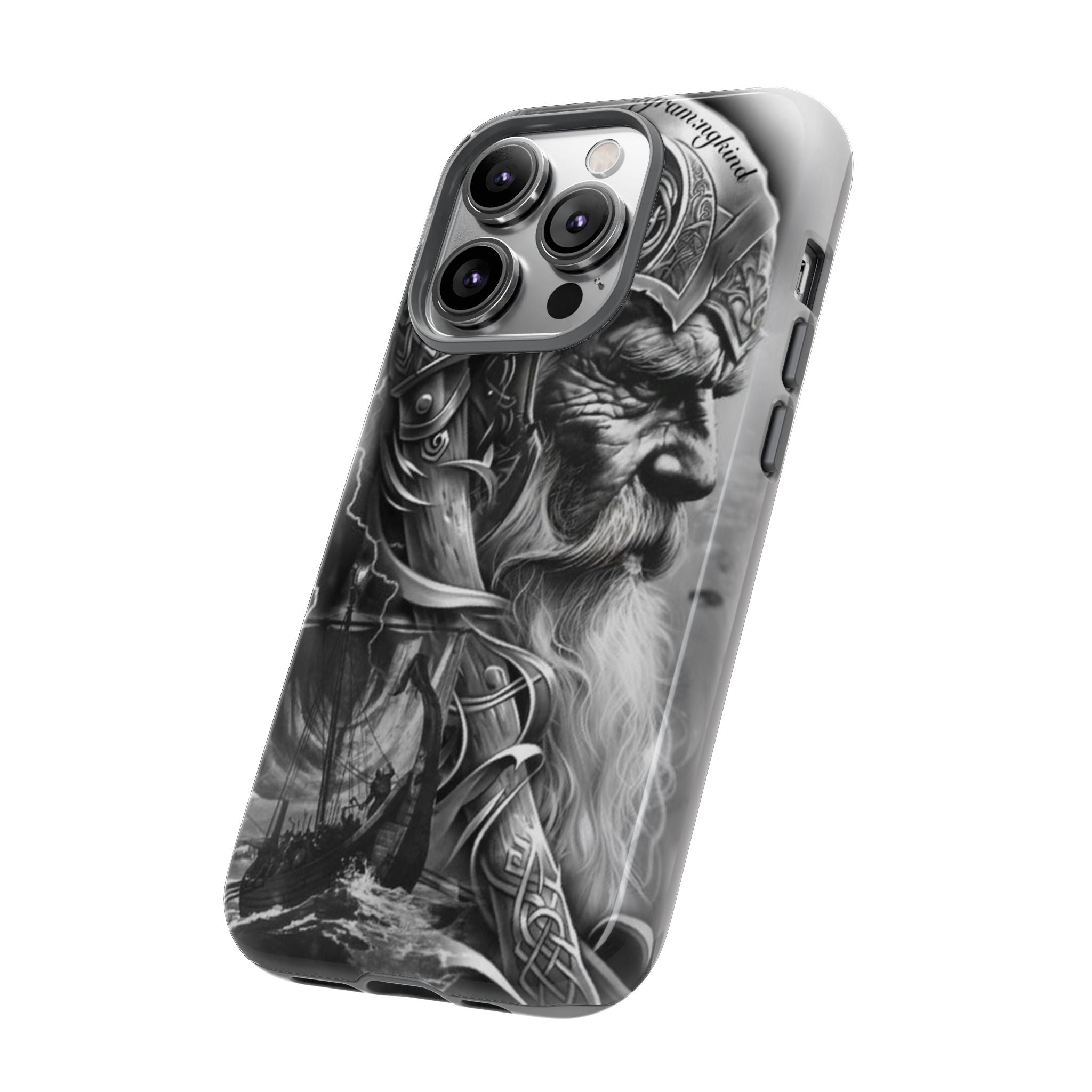 Viking Warrior & Longship – Norse Mythology iPhone Case