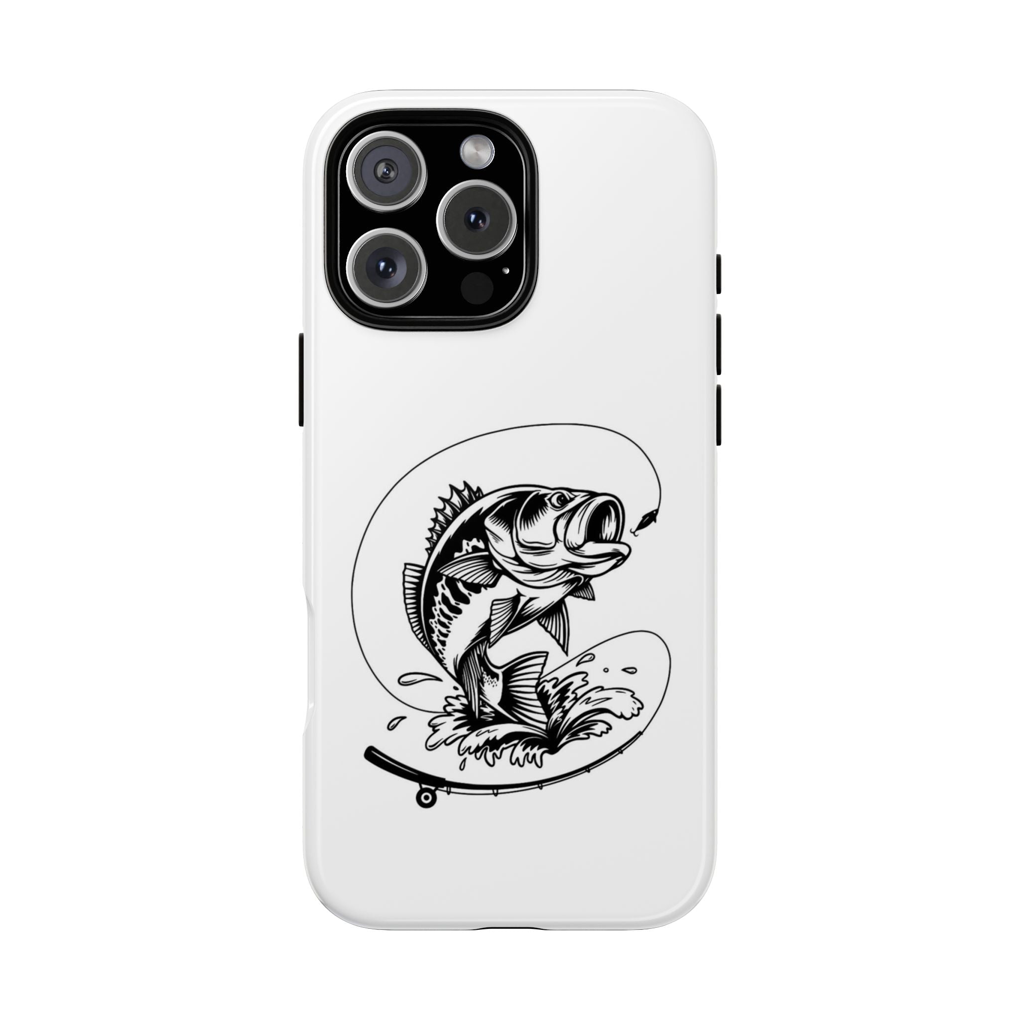 Jumping Bass Fishing – Angler Sport iPhone Case