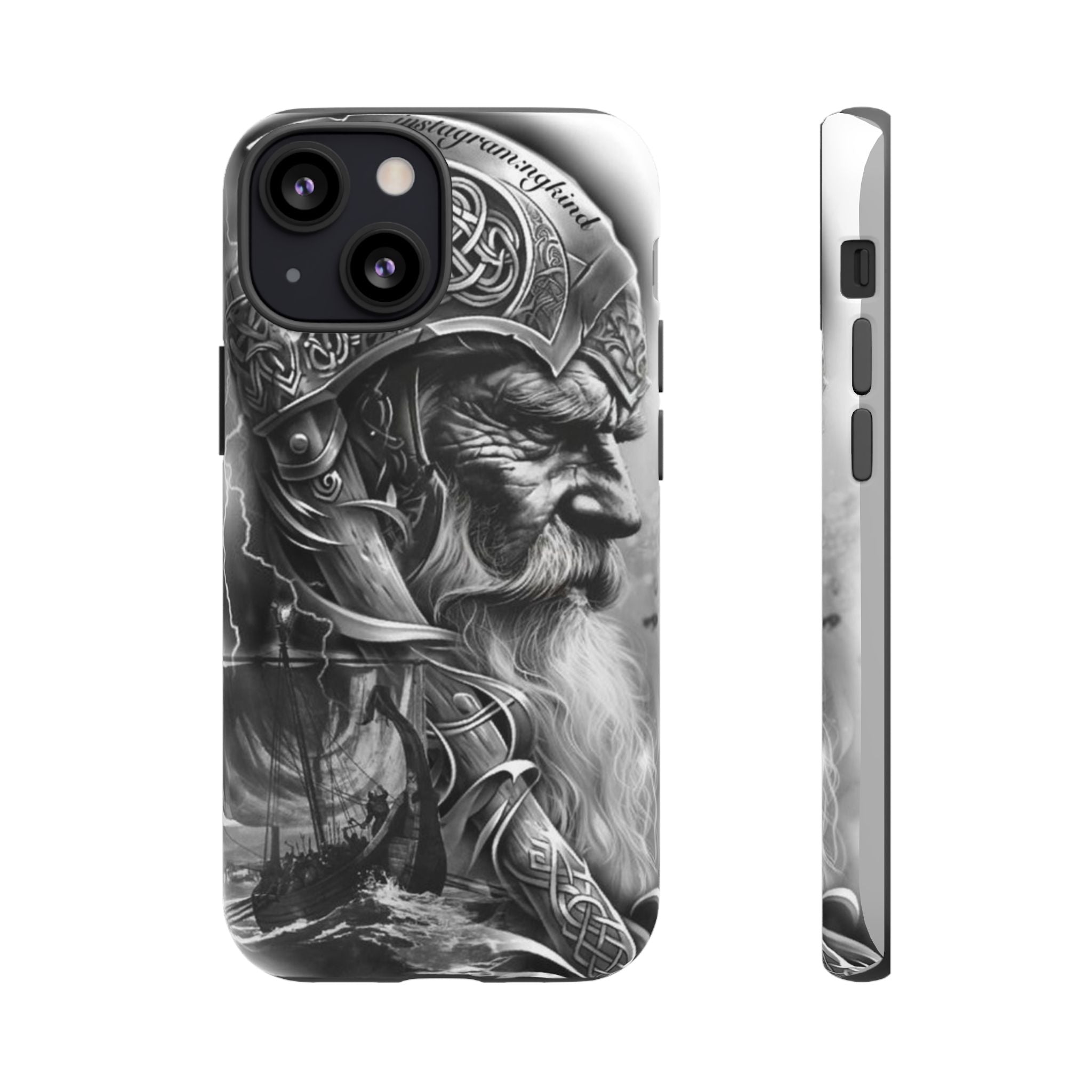Viking Warrior & Longship – Norse Mythology iPhone Case