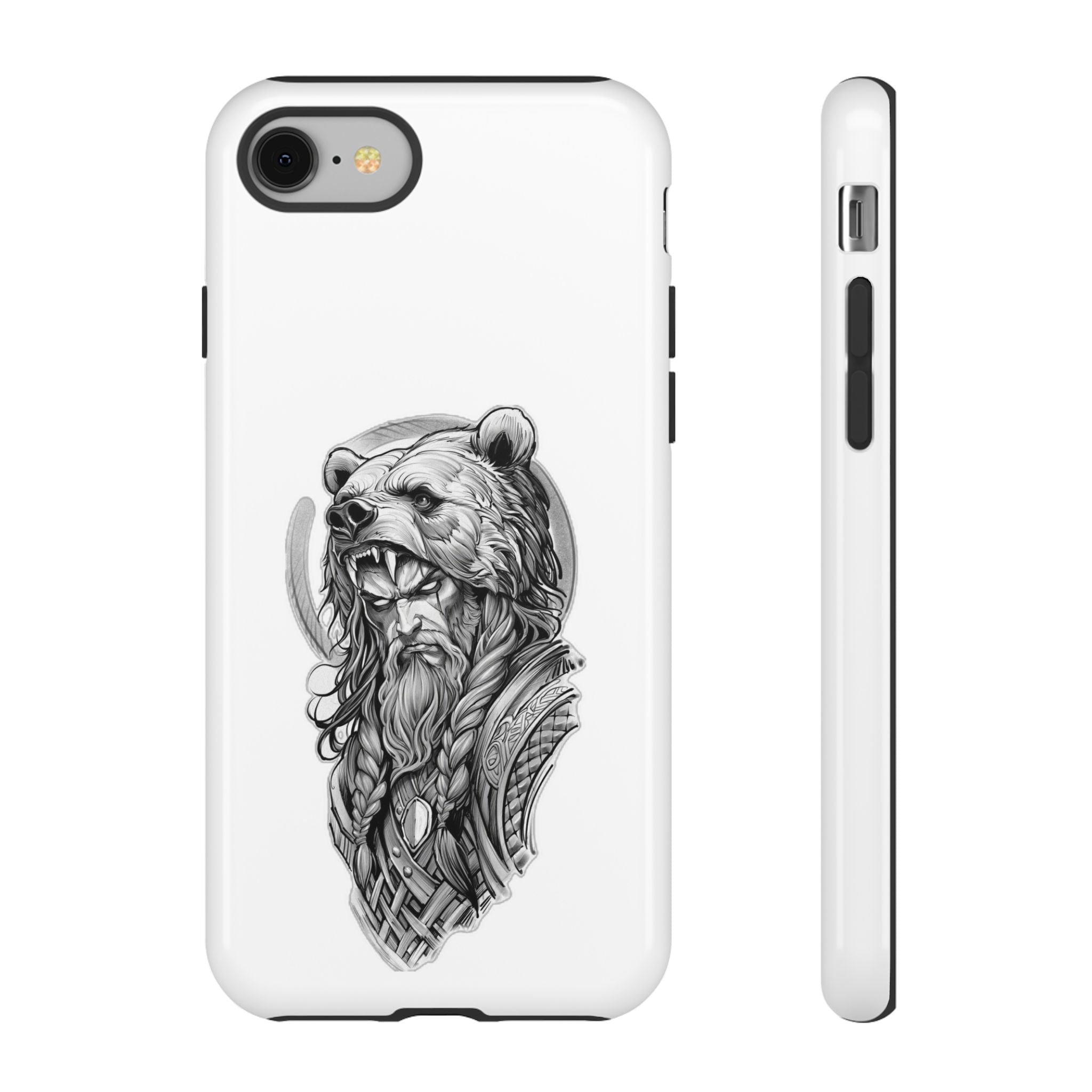 Viking Berserker Bear – Norse Warrior iPhone Case