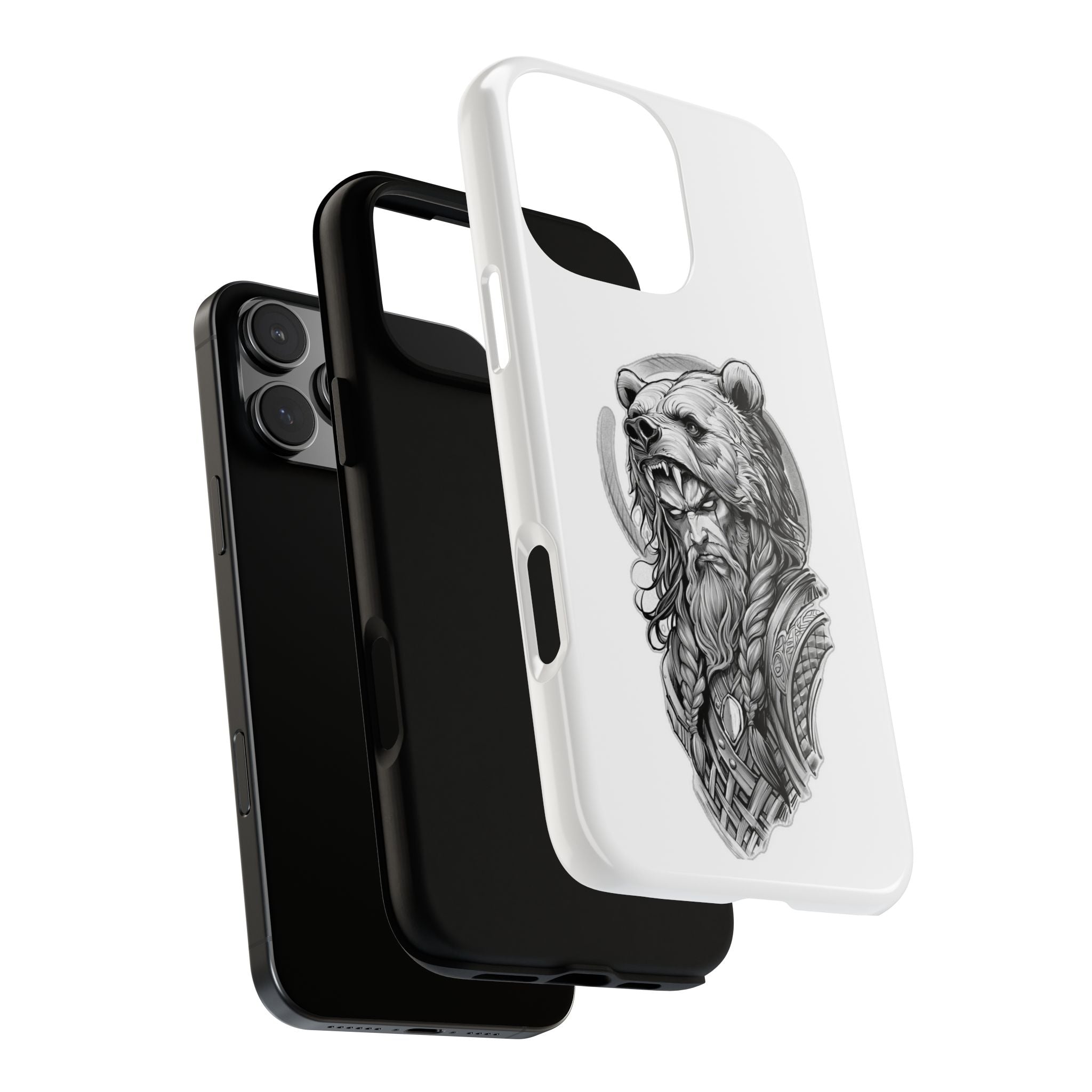 Viking Berserker Bear – Norse Warrior iPhone Case
