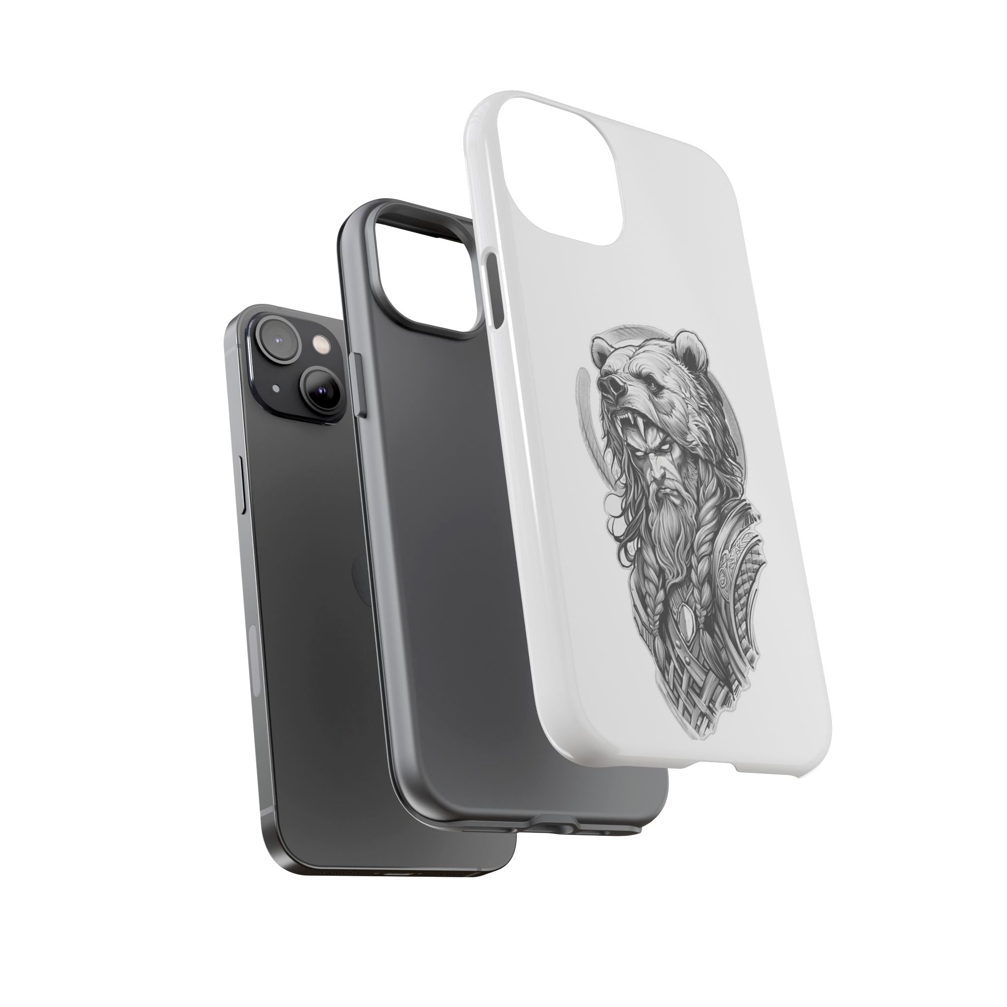 Viking Berserker Bear – Norse Warrior iPhone Case