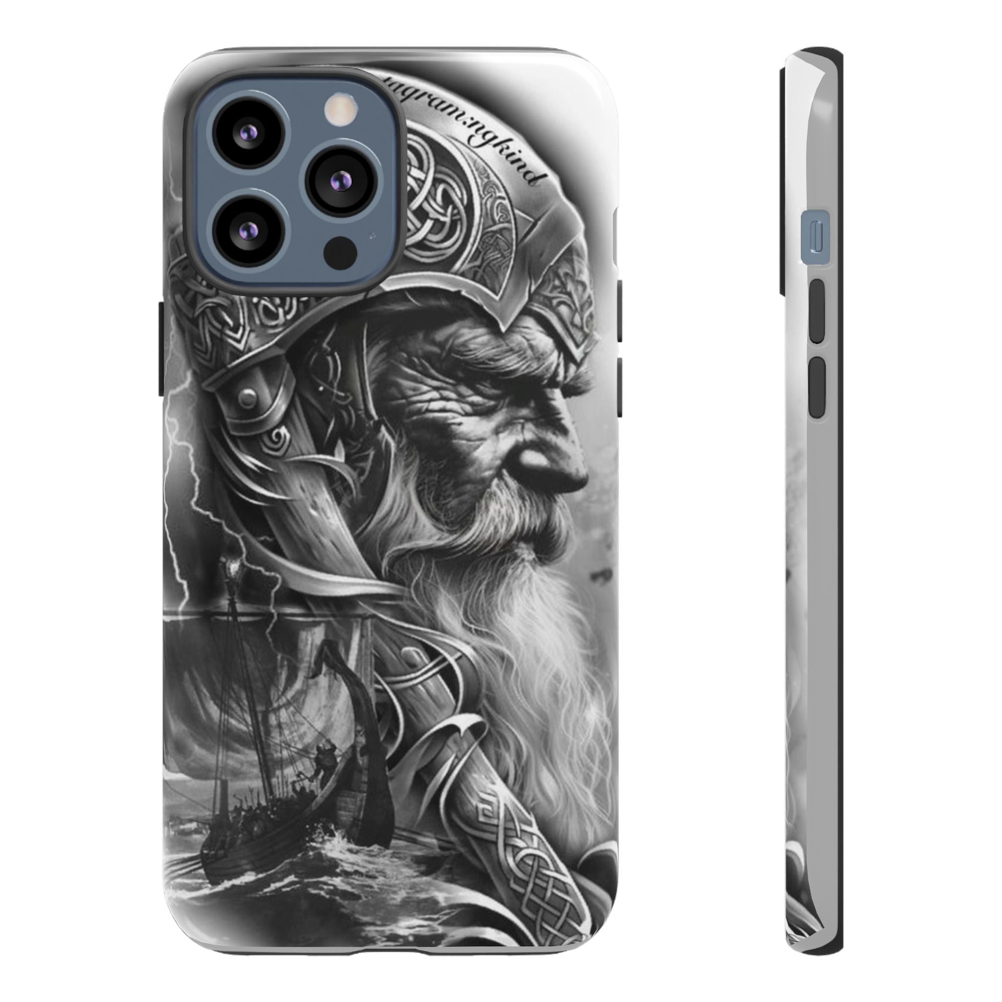Viking Warrior & Longship – Norse Mythology iPhone Case