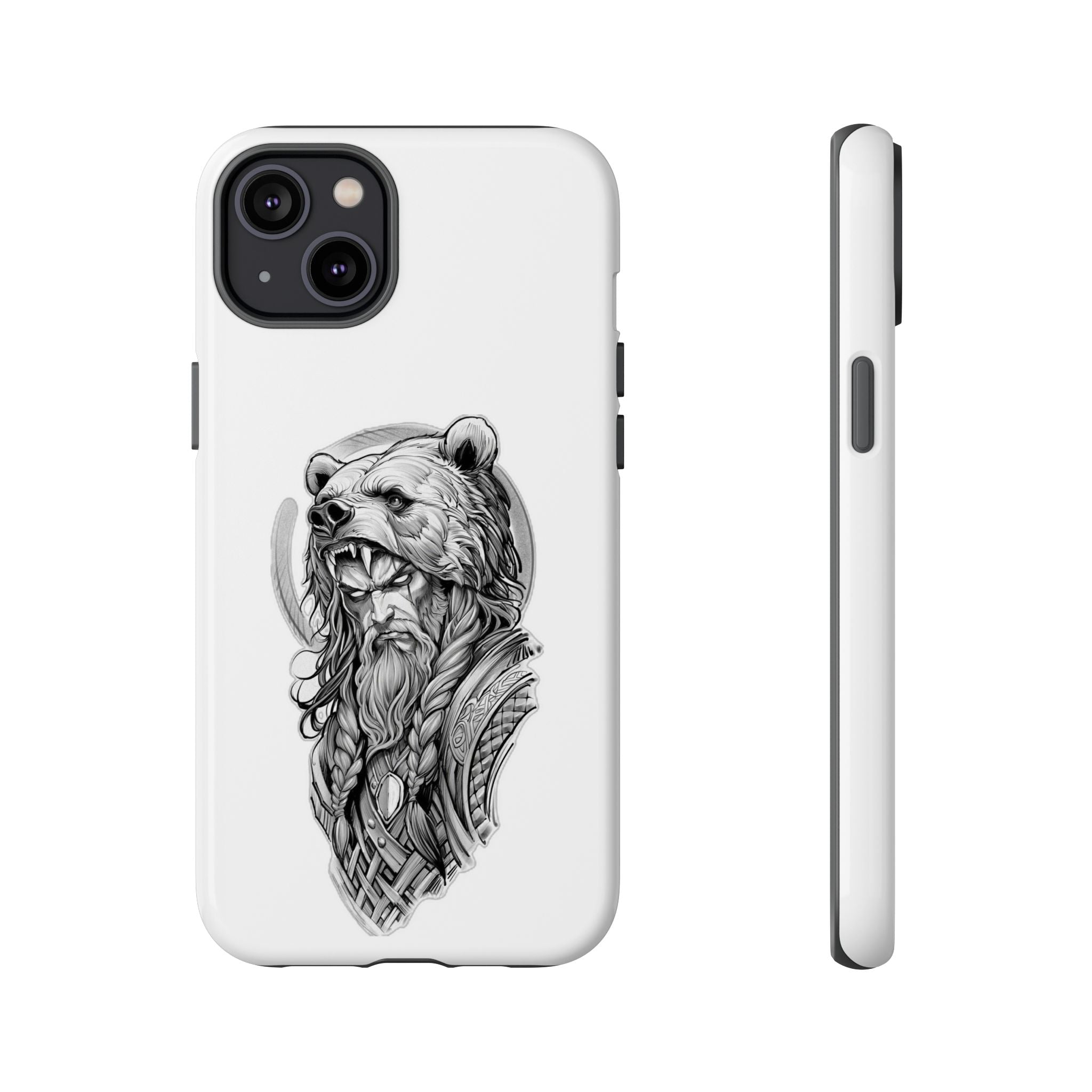 Viking Berserker Bear – Norse Warrior iPhone Case