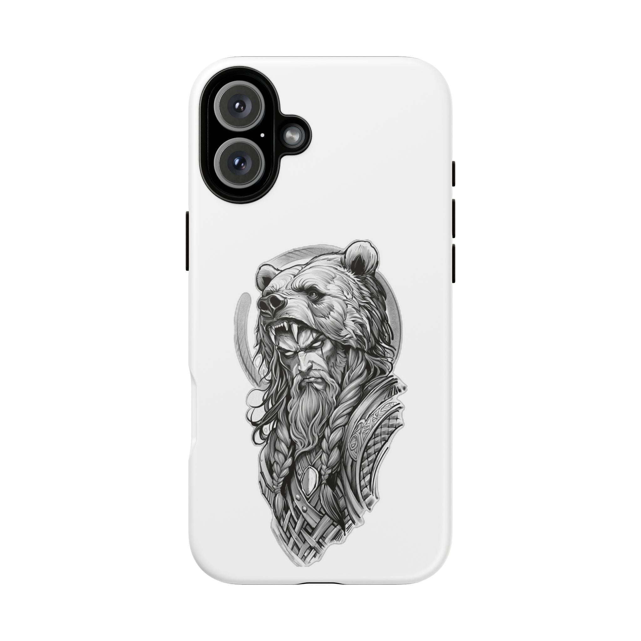 Viking Berserker Bear – Norse Warrior iPhone Case
