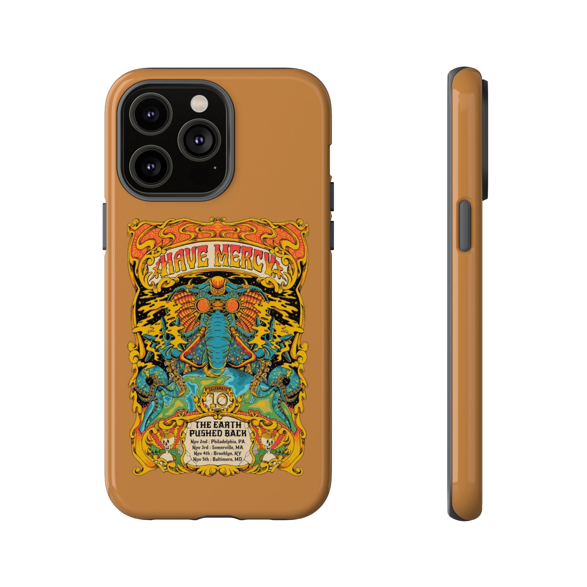 Psychedelic Elephant Warrior – Trippy Retro iPhone Case