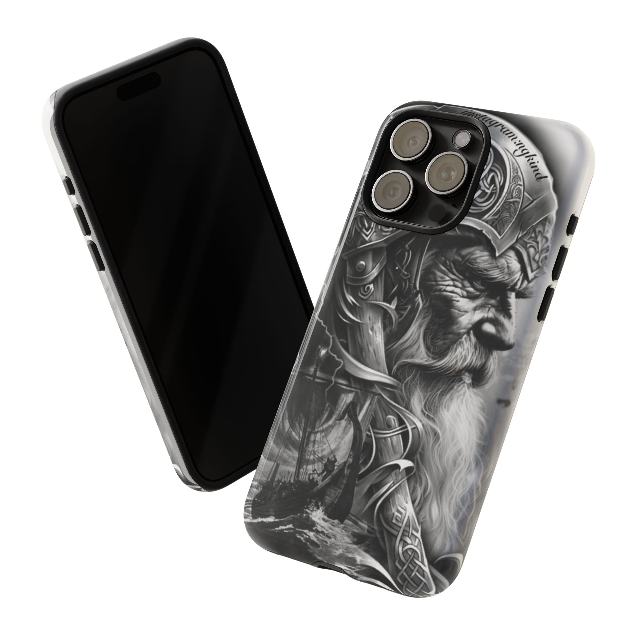 Viking Warrior & Longship – Norse Mythology iPhone Case