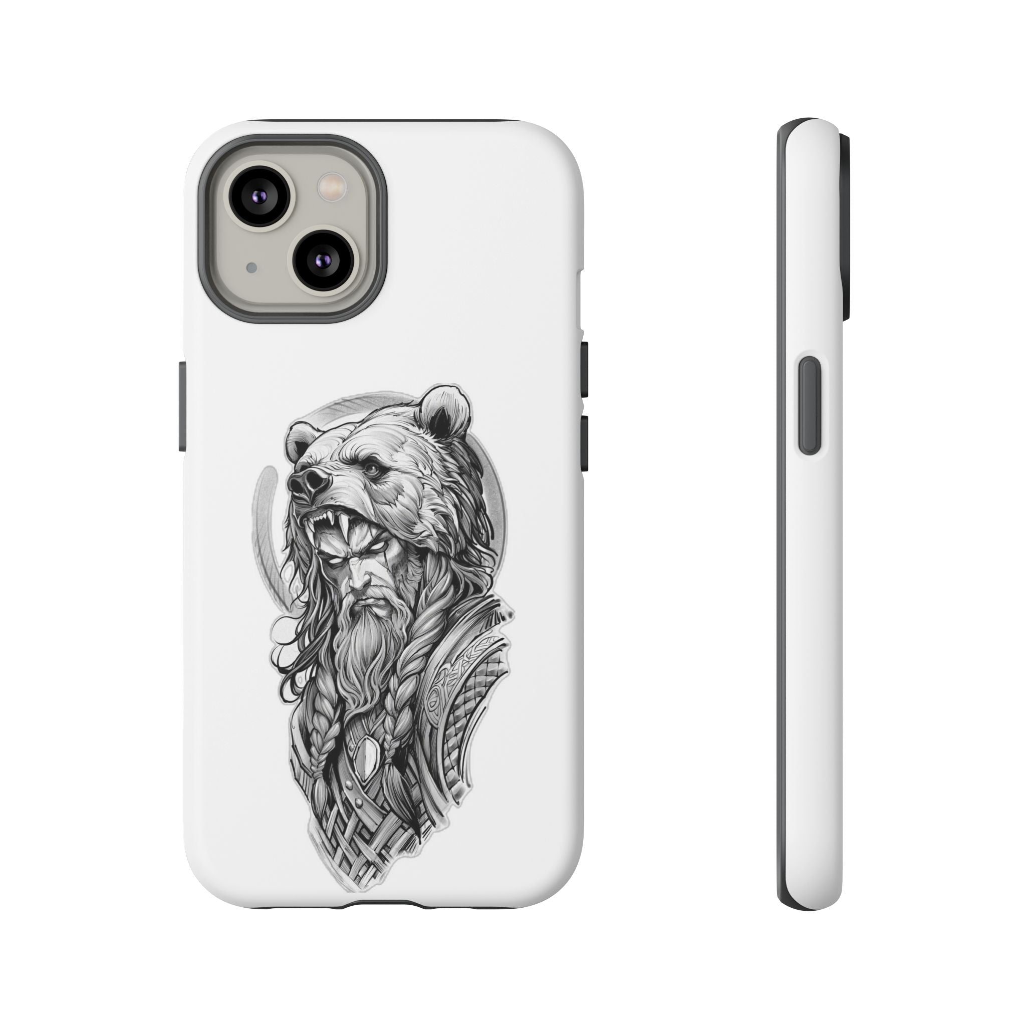 Viking Berserker Bear – Norse Warrior iPhone Case