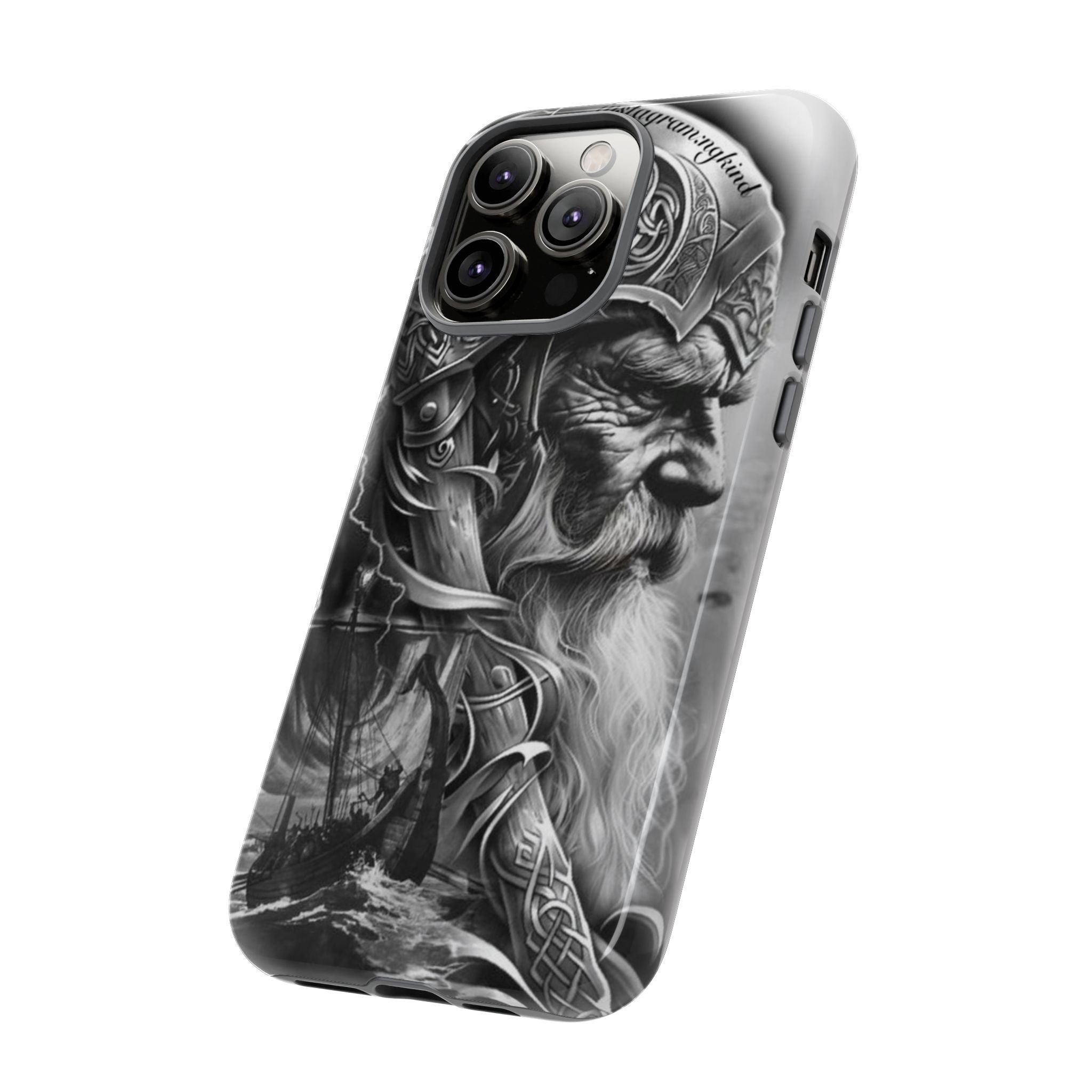 Viking Warrior & Longship – Norse Mythology iPhone Case