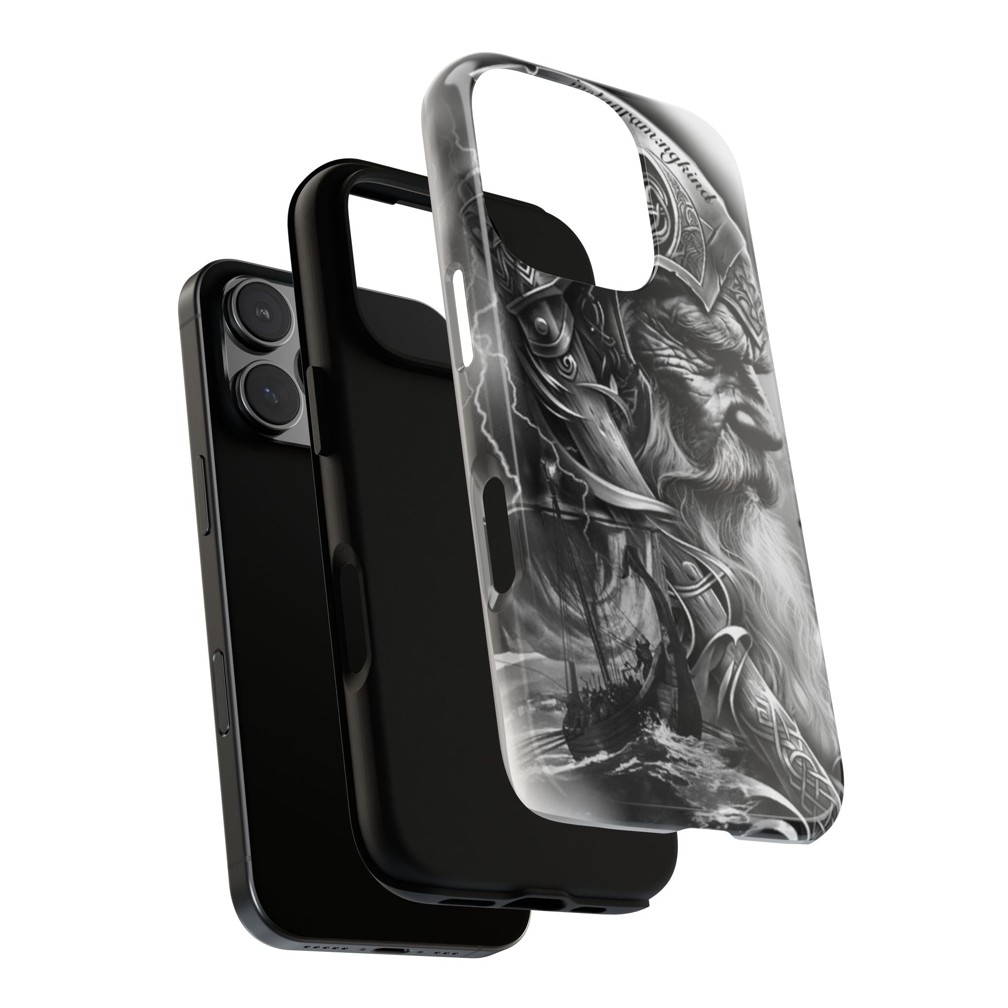 Viking Warrior & Longship – Norse Mythology iPhone Case