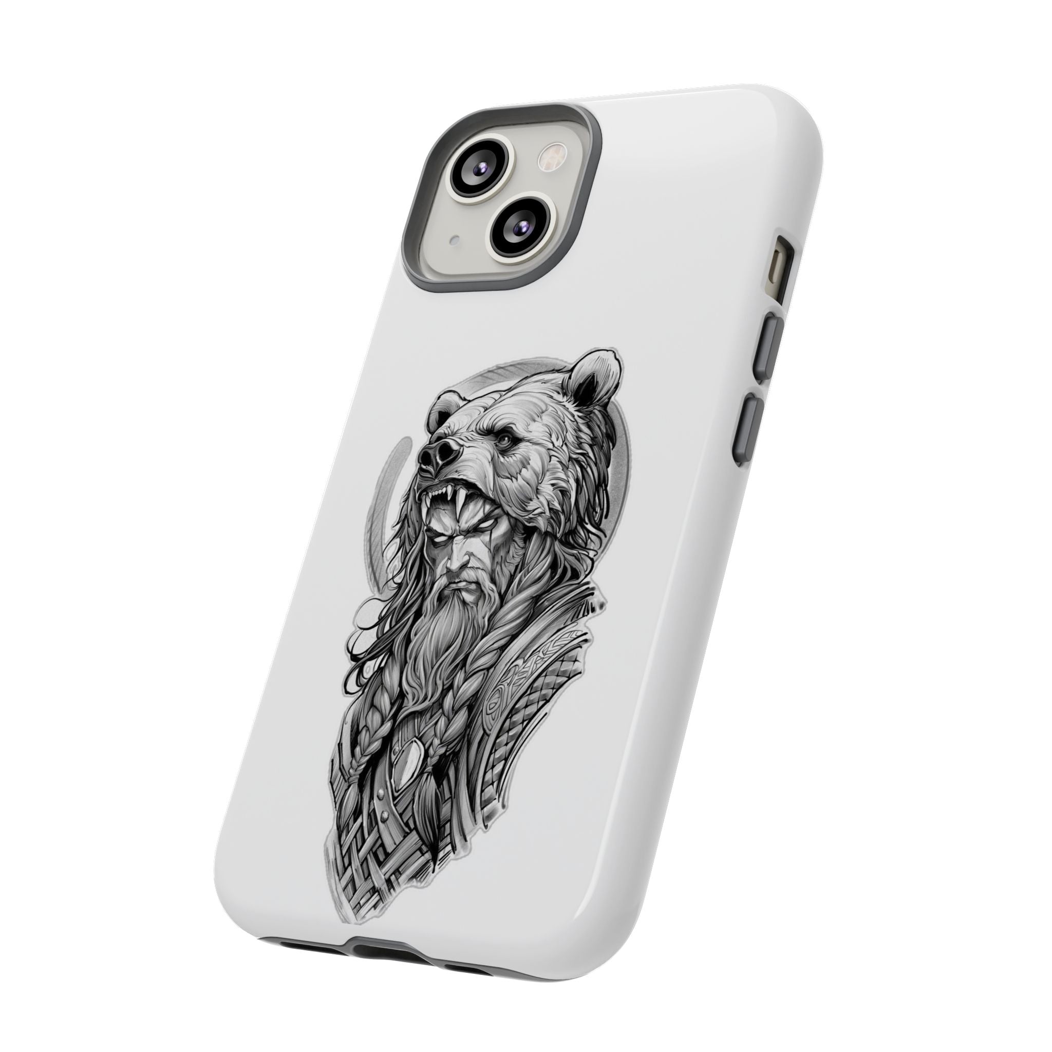 Viking Berserker Bear – Norse Warrior iPhone Case
