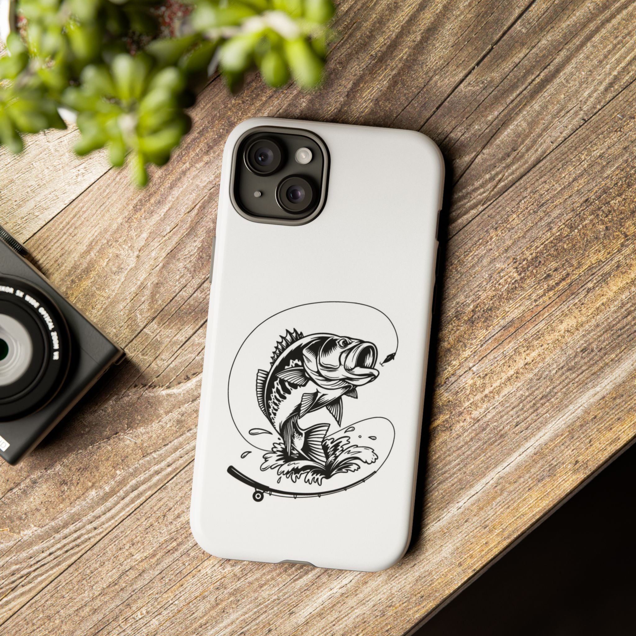 Jumping Bass Fishing – Angler Sport iPhone Case