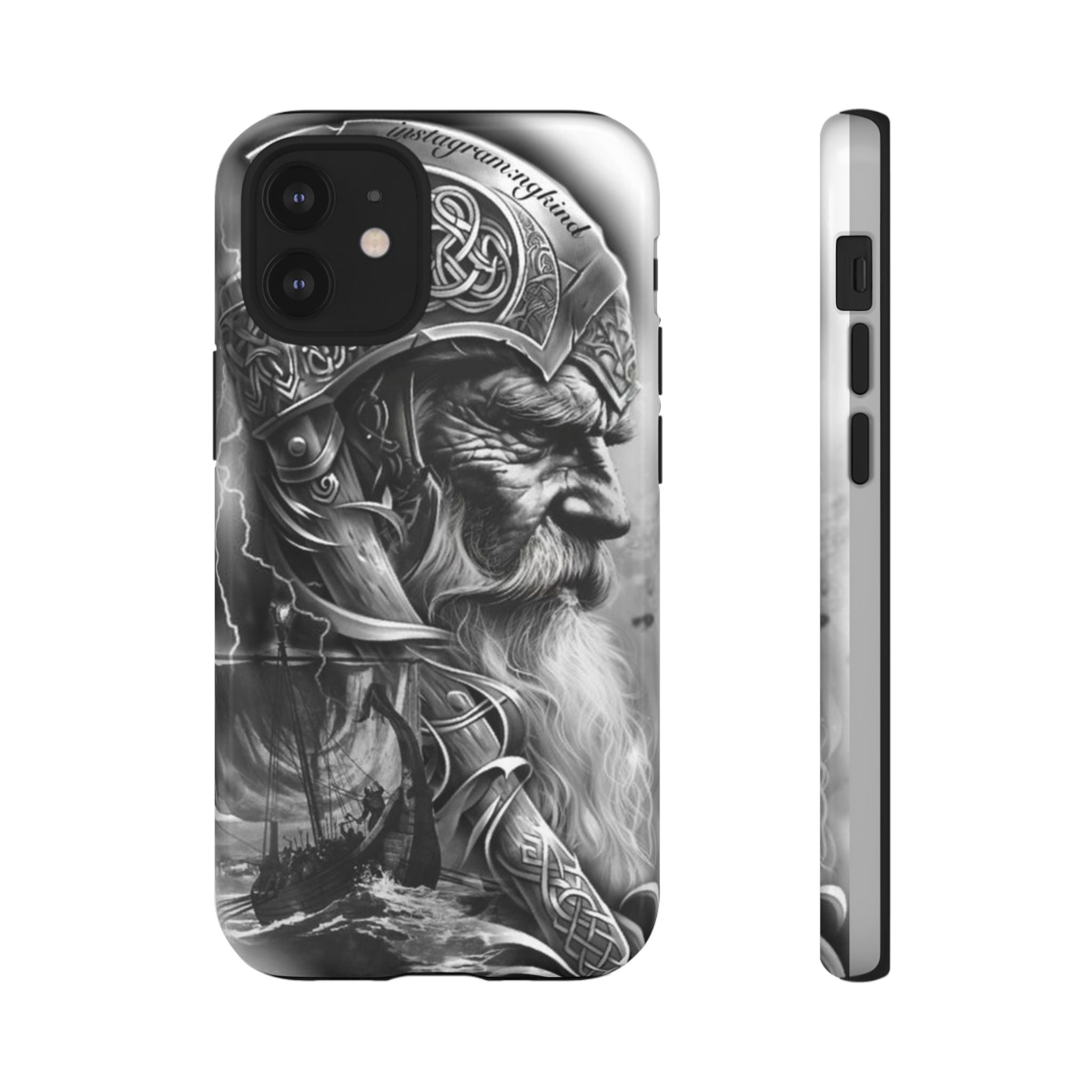 Viking Warrior & Longship – Norse Mythology iPhone Case