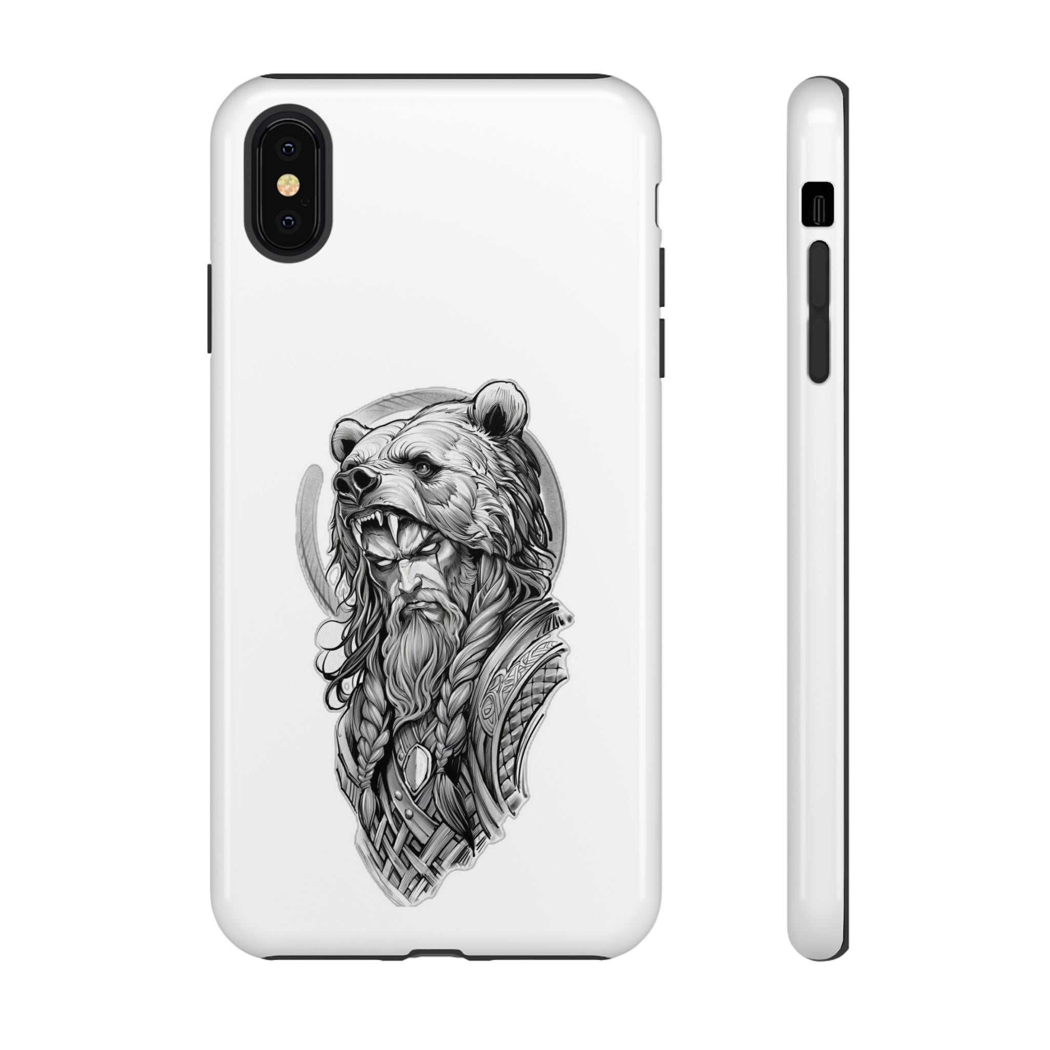 Viking Berserker Bear – Norse Warrior iPhone Case