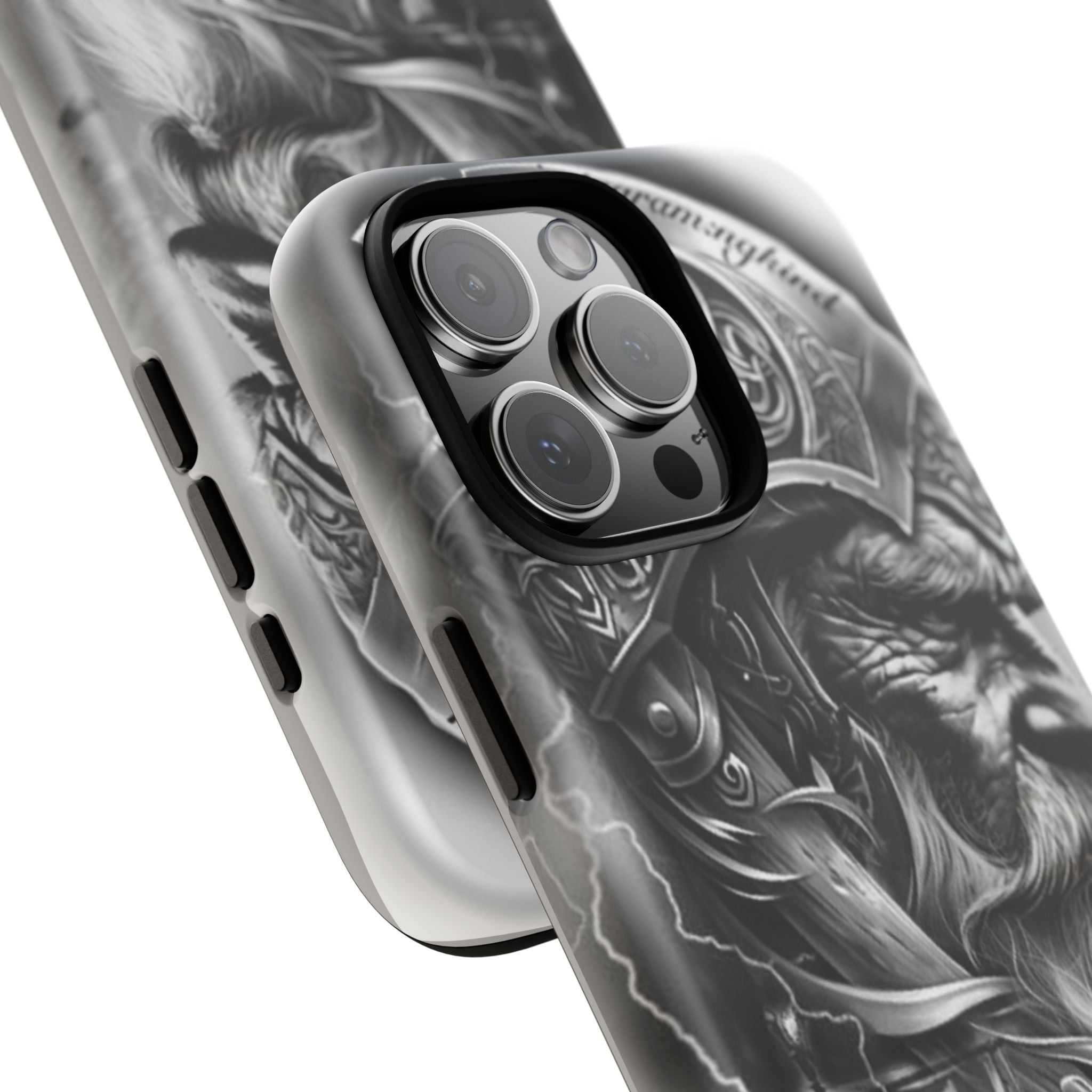 Viking Warrior & Longship – Norse Mythology iPhone Case