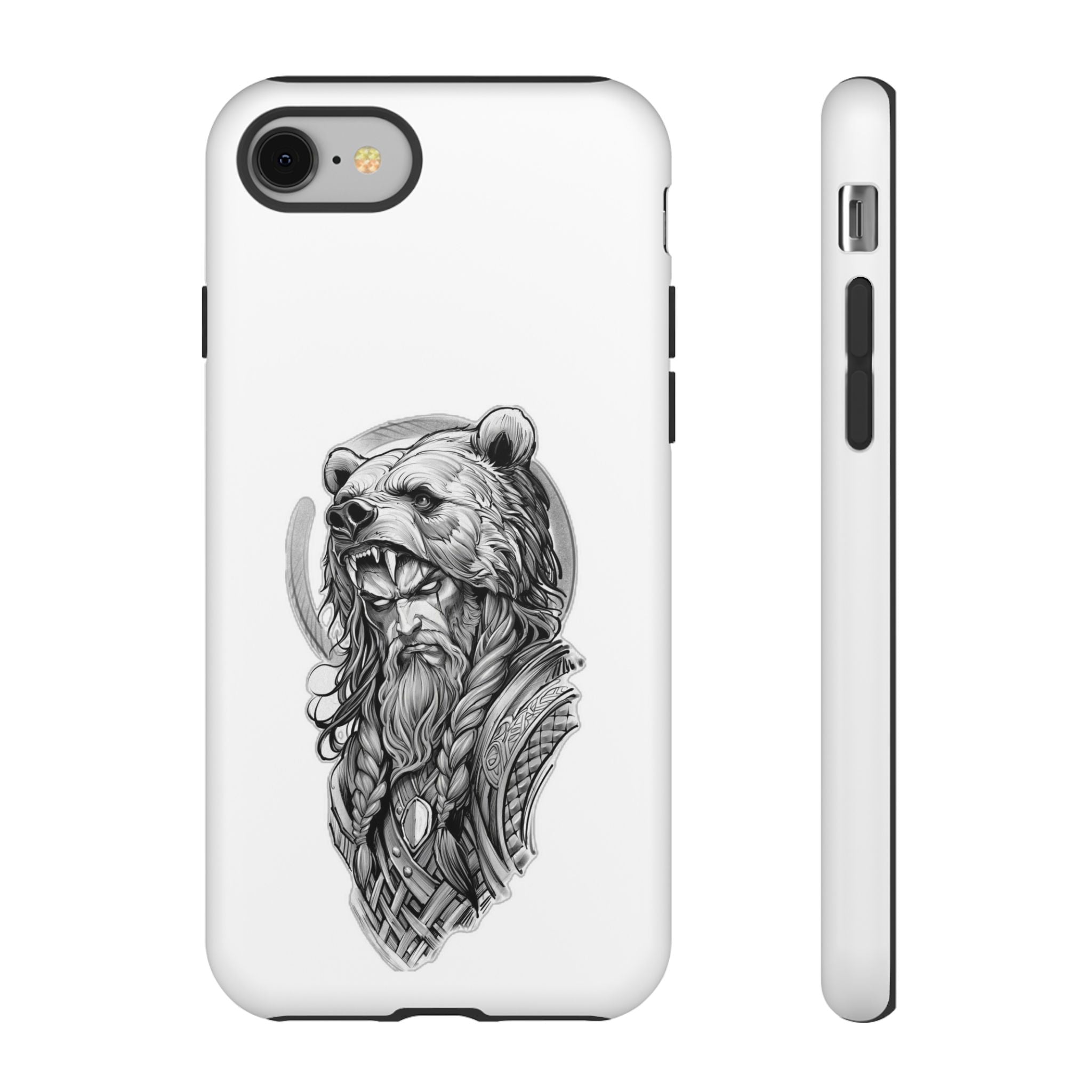 Viking Berserker Bear – Norse Warrior iPhone Case