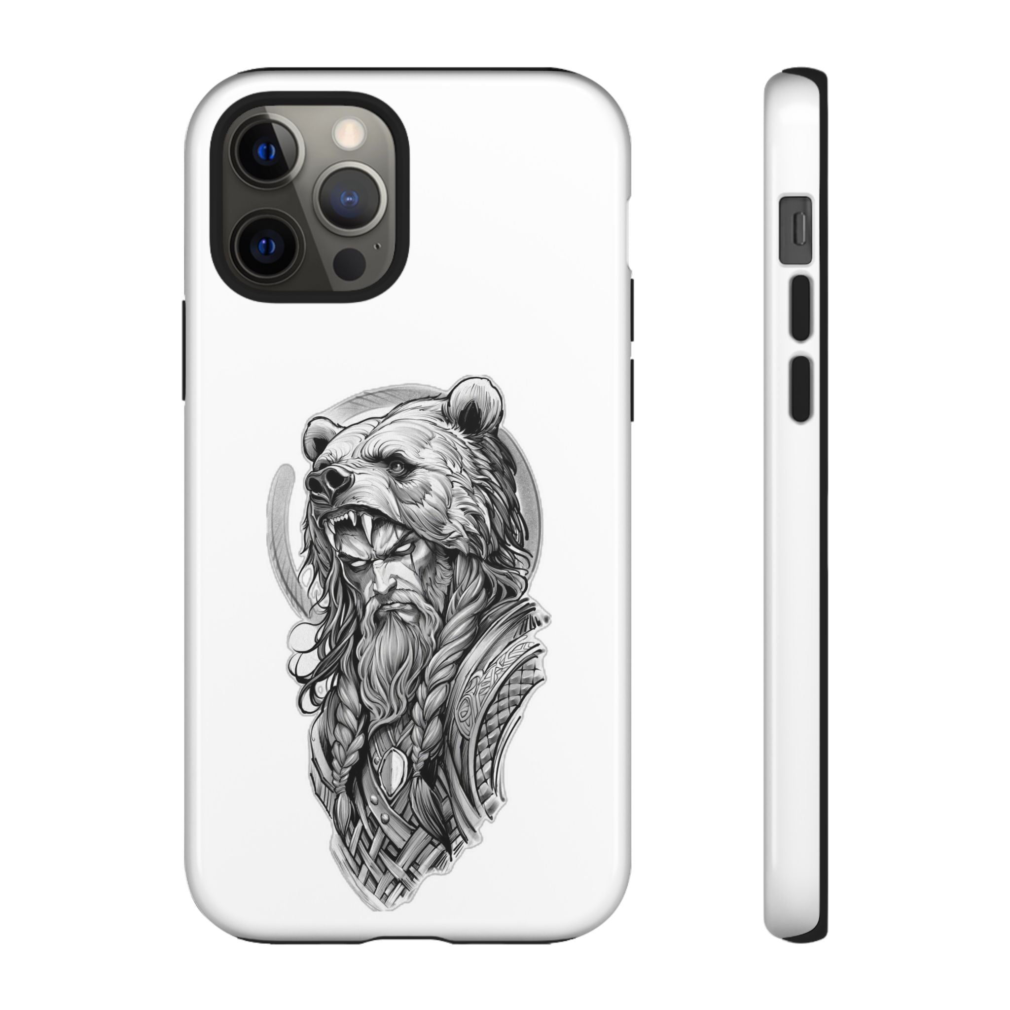 Viking Berserker Bear – Norse Warrior iPhone Case