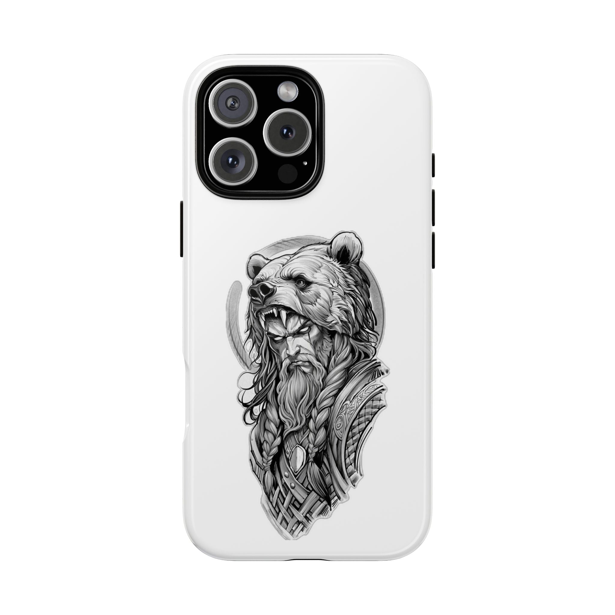 Viking Berserker Bear – Norse Warrior iPhone Case
