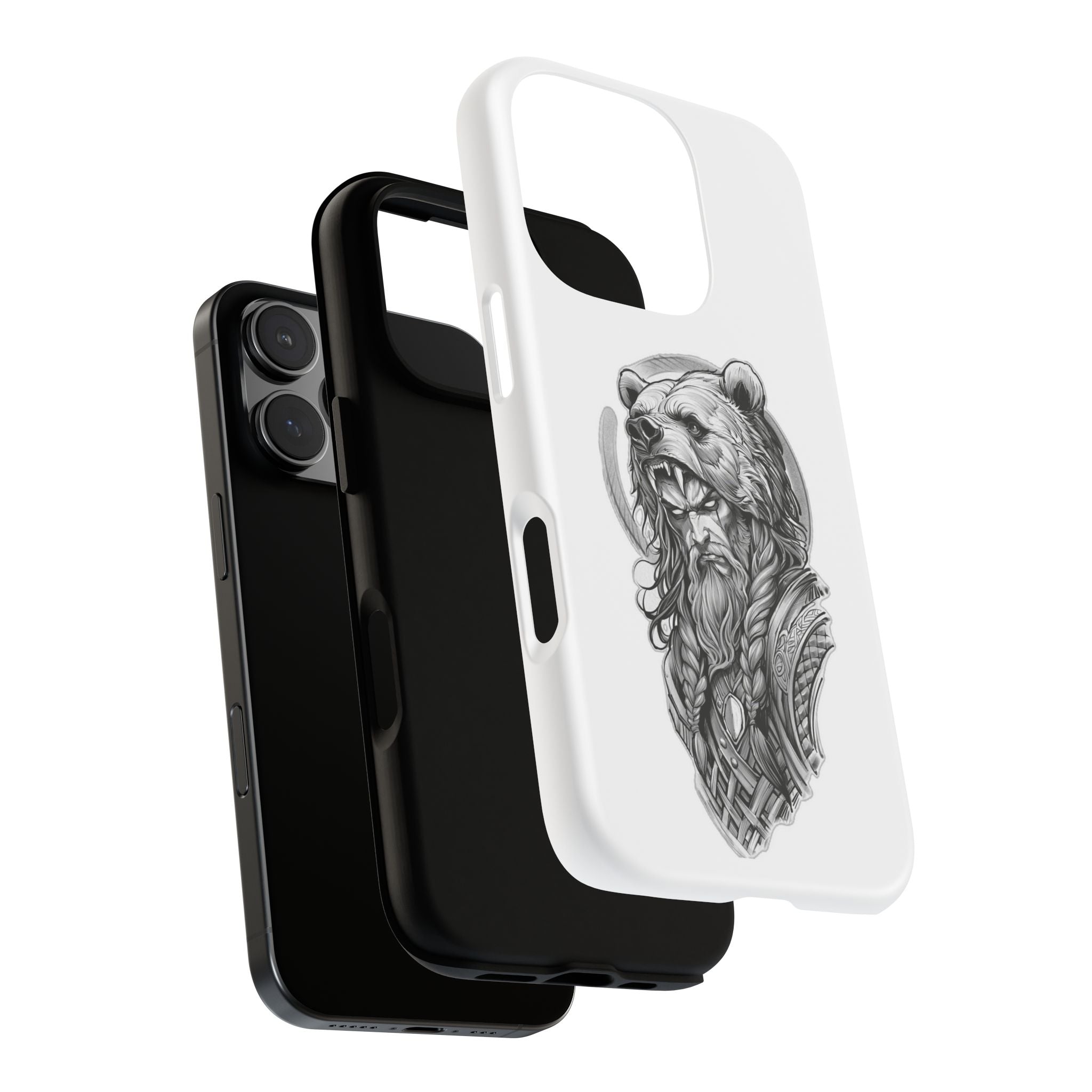 Viking Berserker Bear – Norse Warrior iPhone Case