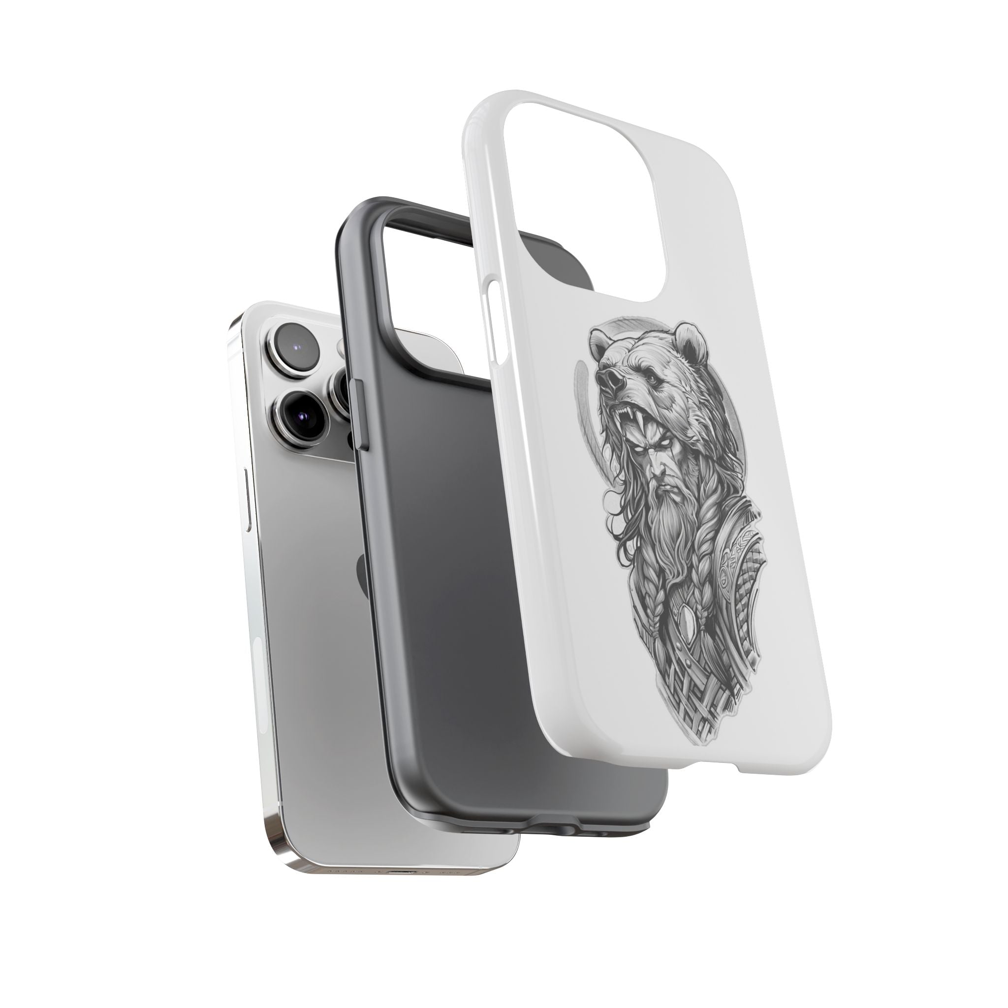 Viking Berserker Bear – Norse Warrior iPhone Case