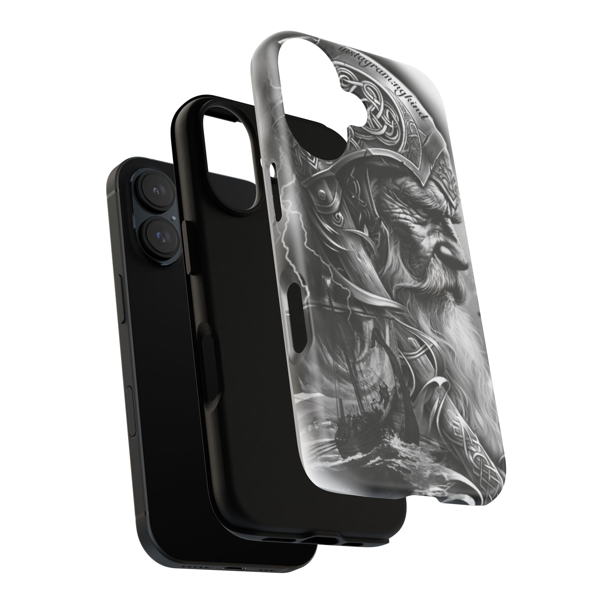 Viking Warrior & Longship – Norse Mythology iPhone Case