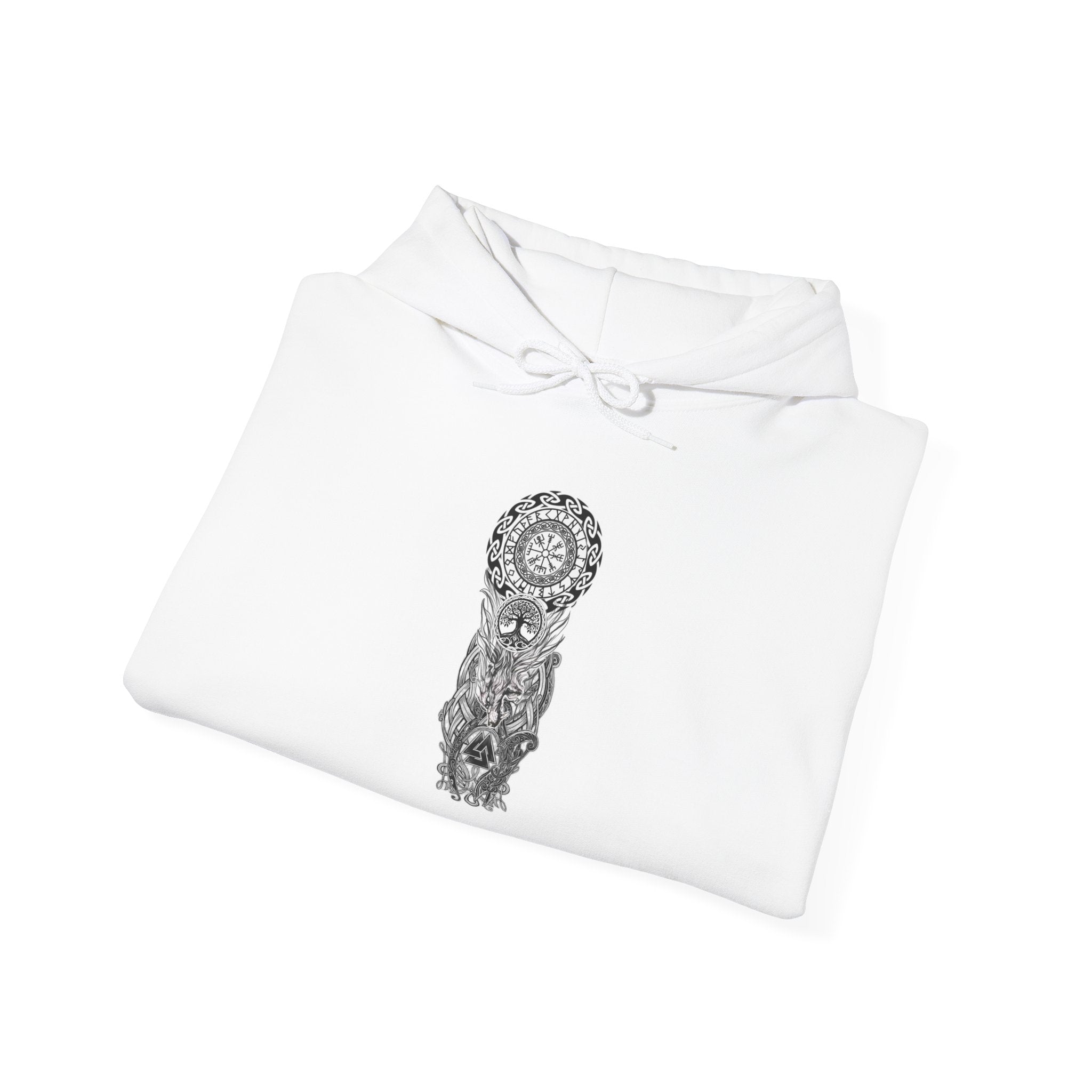 Norse Symbolic Totem Design Chic Graphic Hoodie