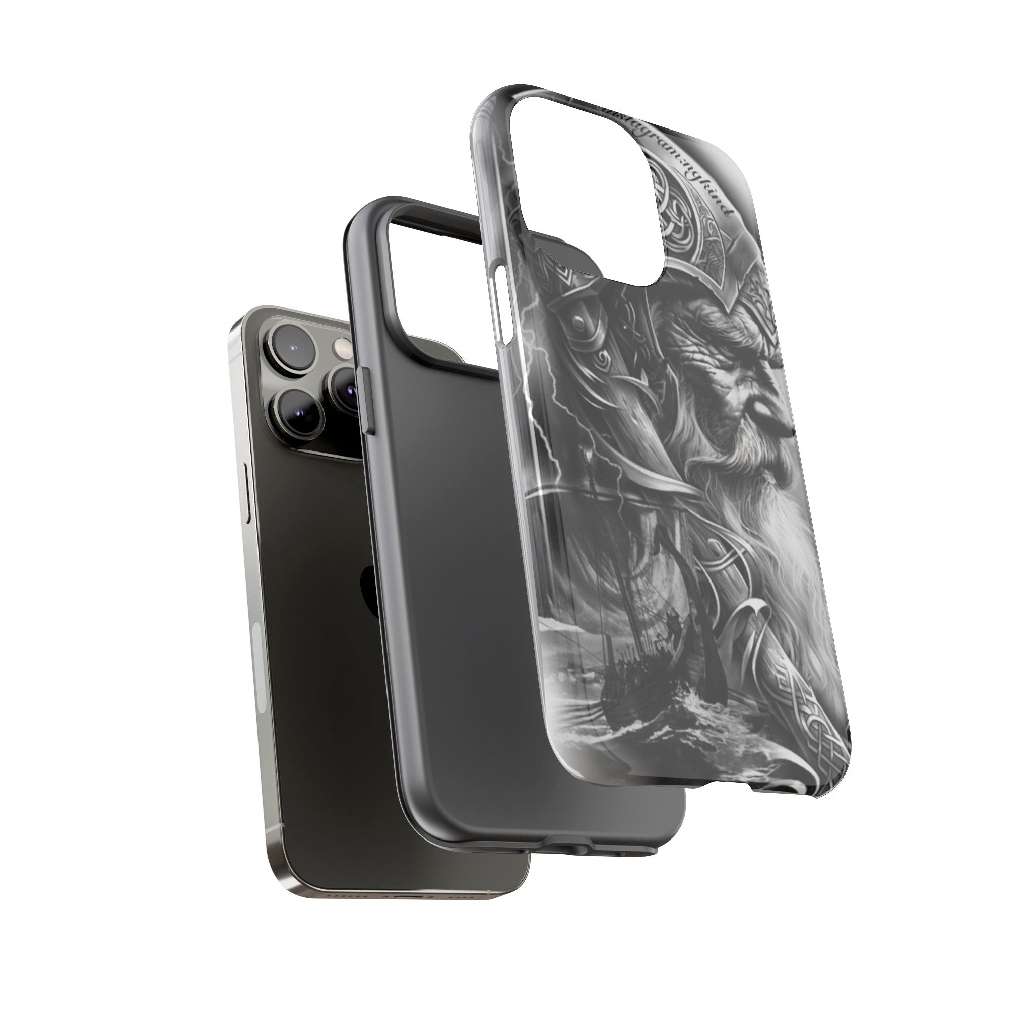 Viking Warrior & Longship – Norse Mythology iPhone Case
