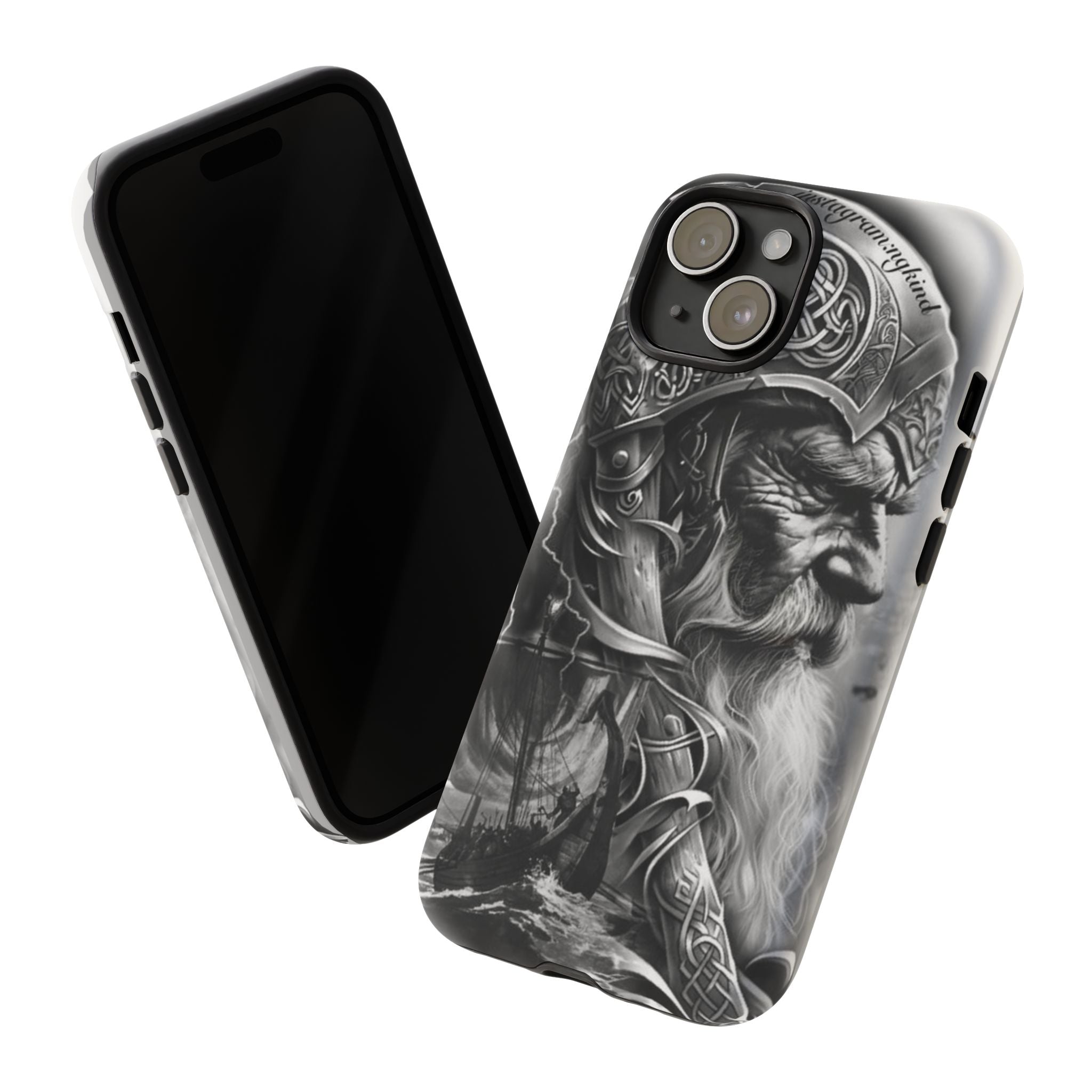 Viking Warrior & Longship – Norse Mythology iPhone Case