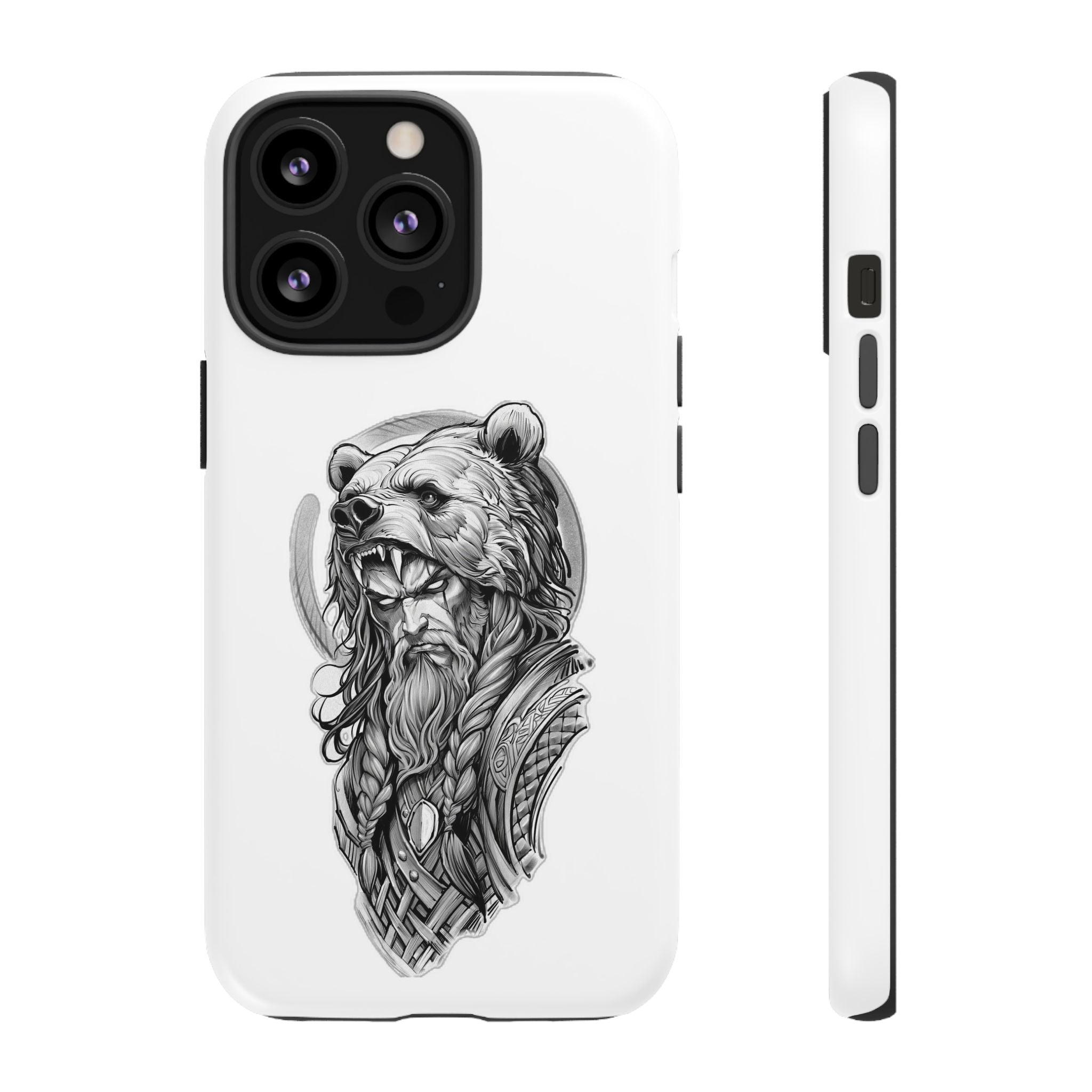 Viking Berserker Bear – Norse Warrior iPhone Case