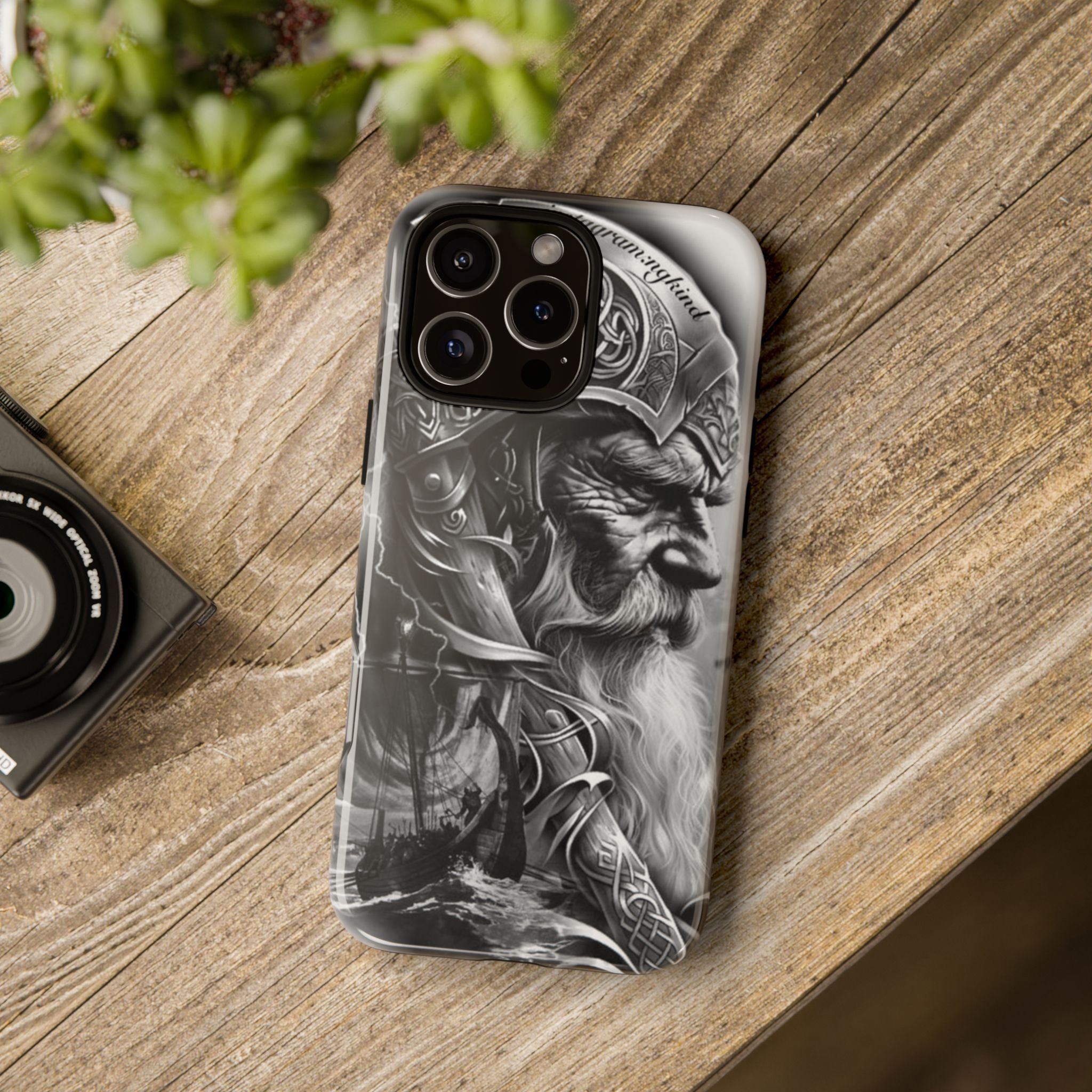 Viking Warrior & Longship – Norse Mythology iPhone Case