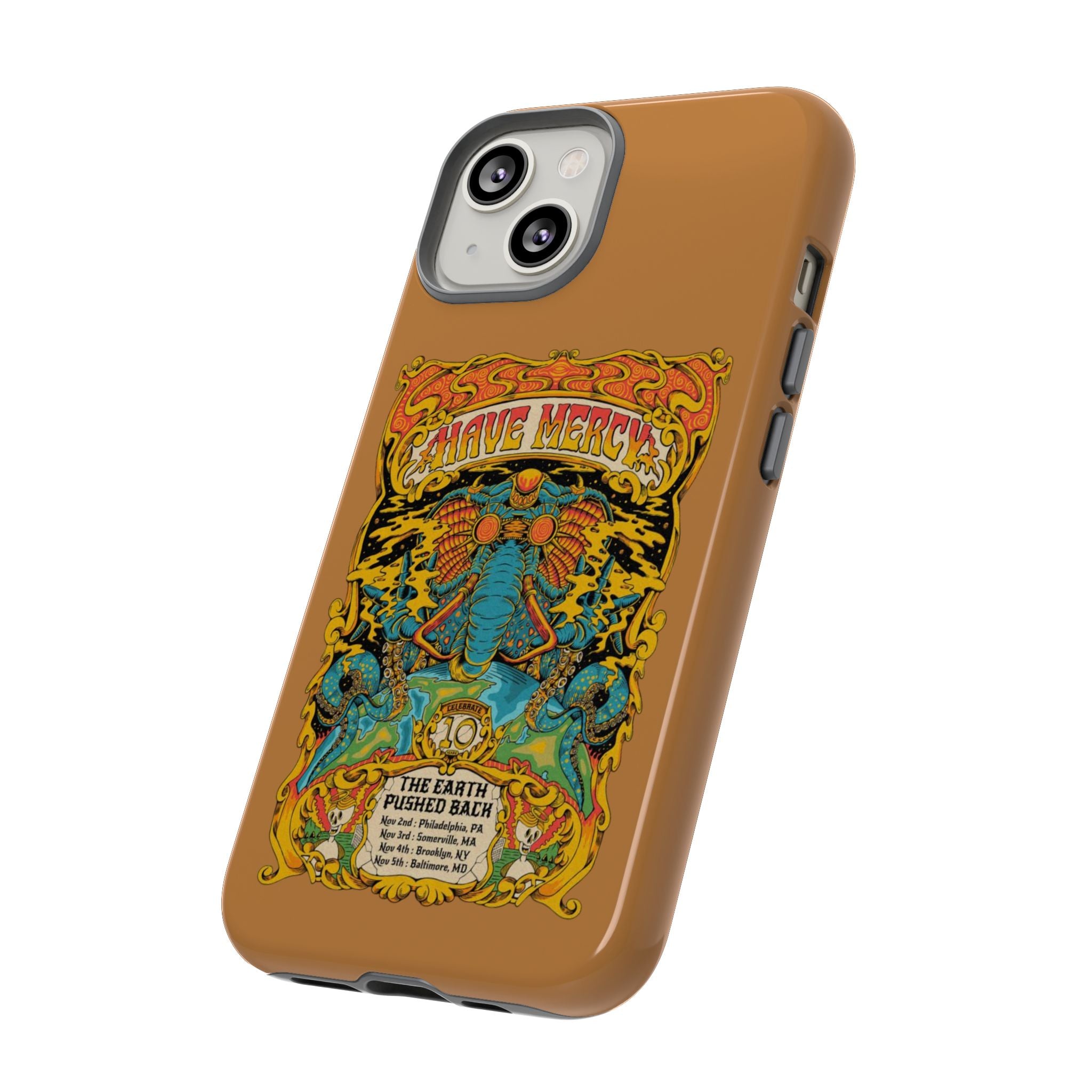 Psychedelic Elephant Warrior – Trippy Retro iPhone Case