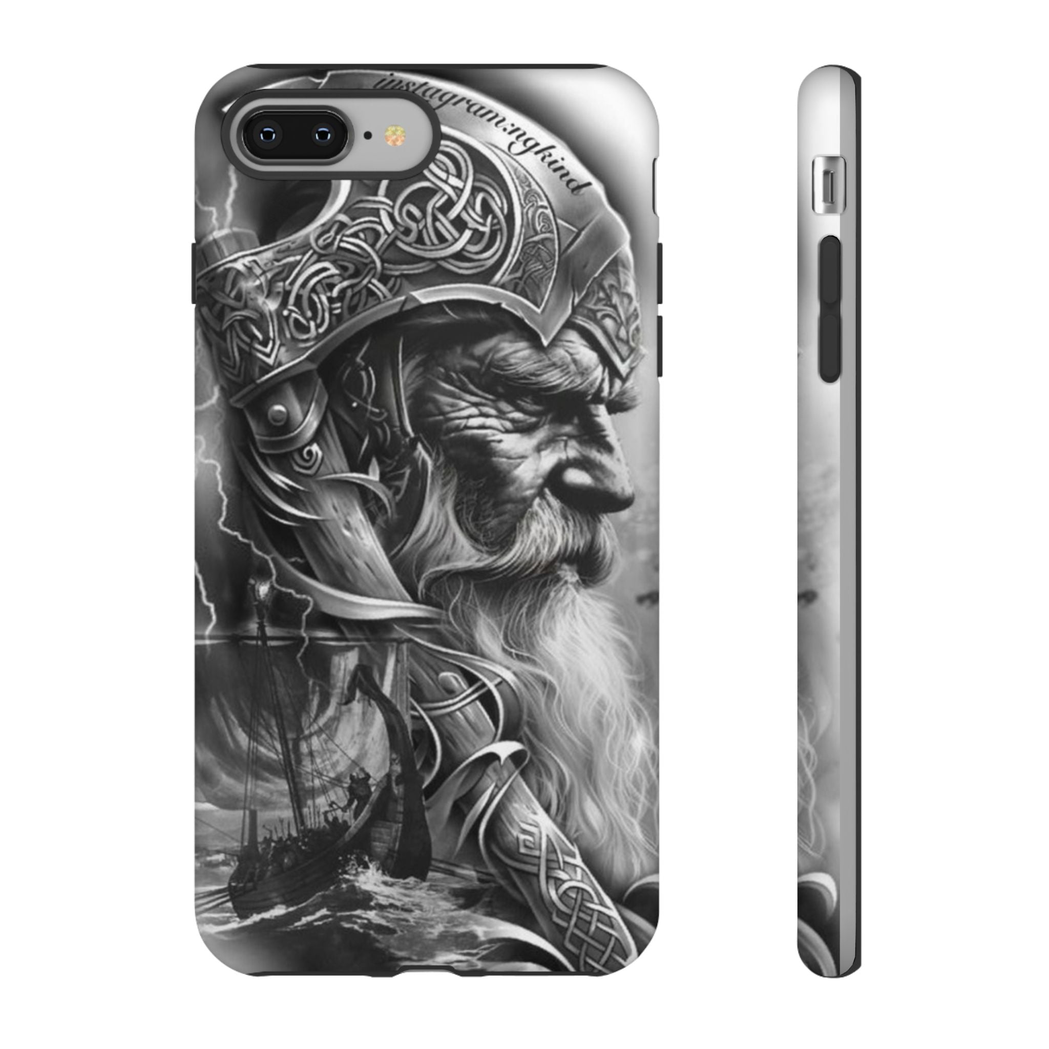 Viking Warrior & Longship – Norse Mythology iPhone Case