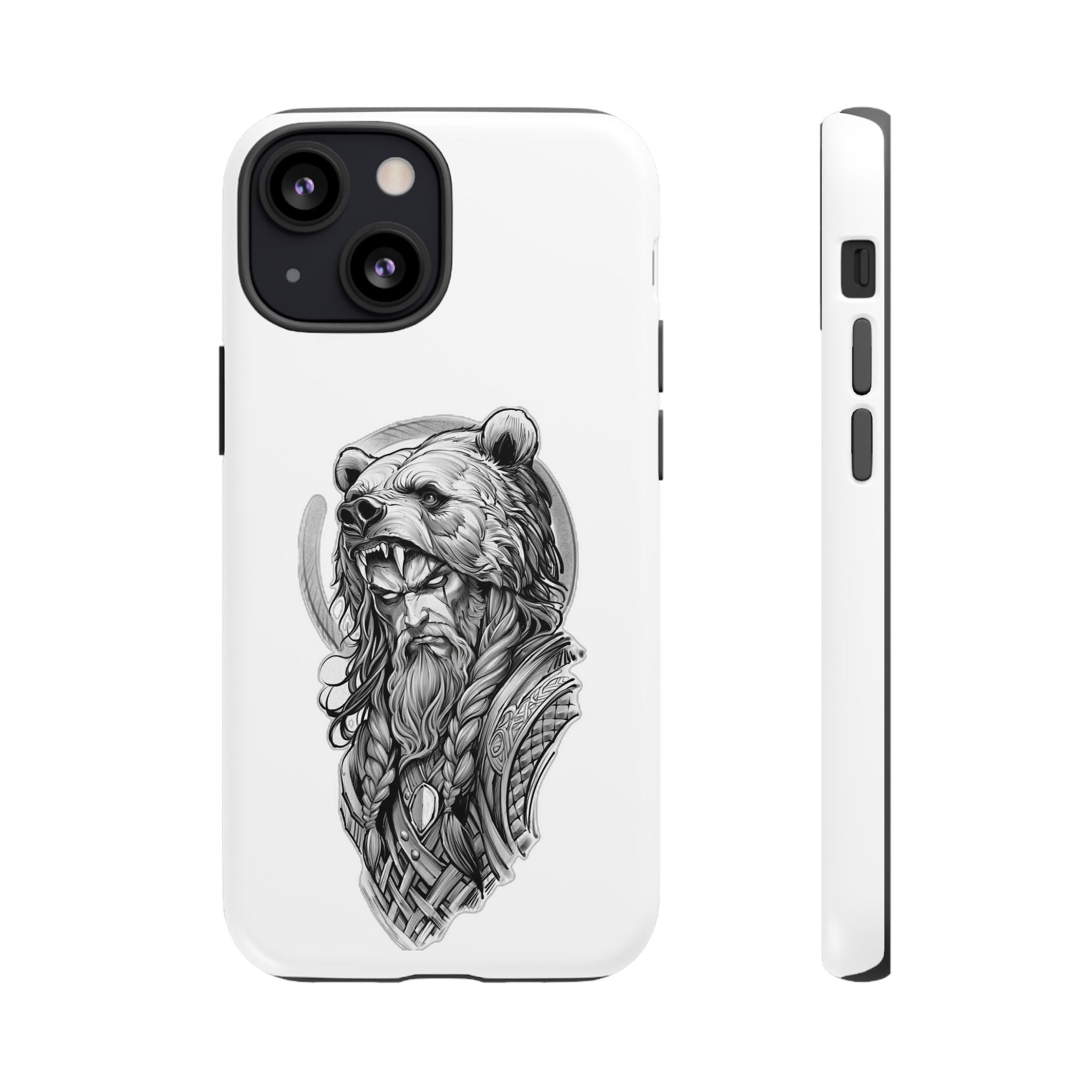 Viking Berserker Bear – Norse Warrior iPhone Case