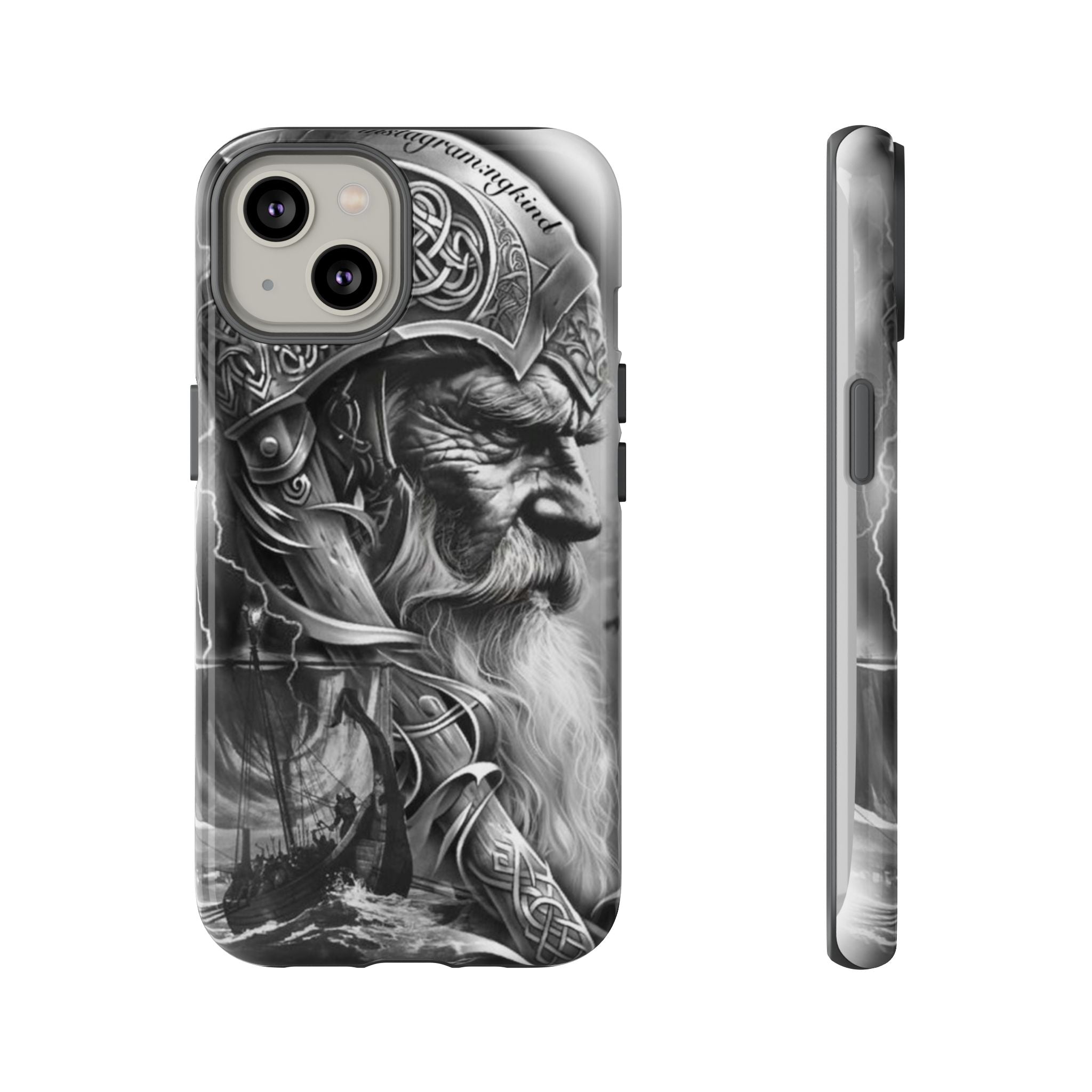 Viking Warrior & Longship – Norse Mythology iPhone Case