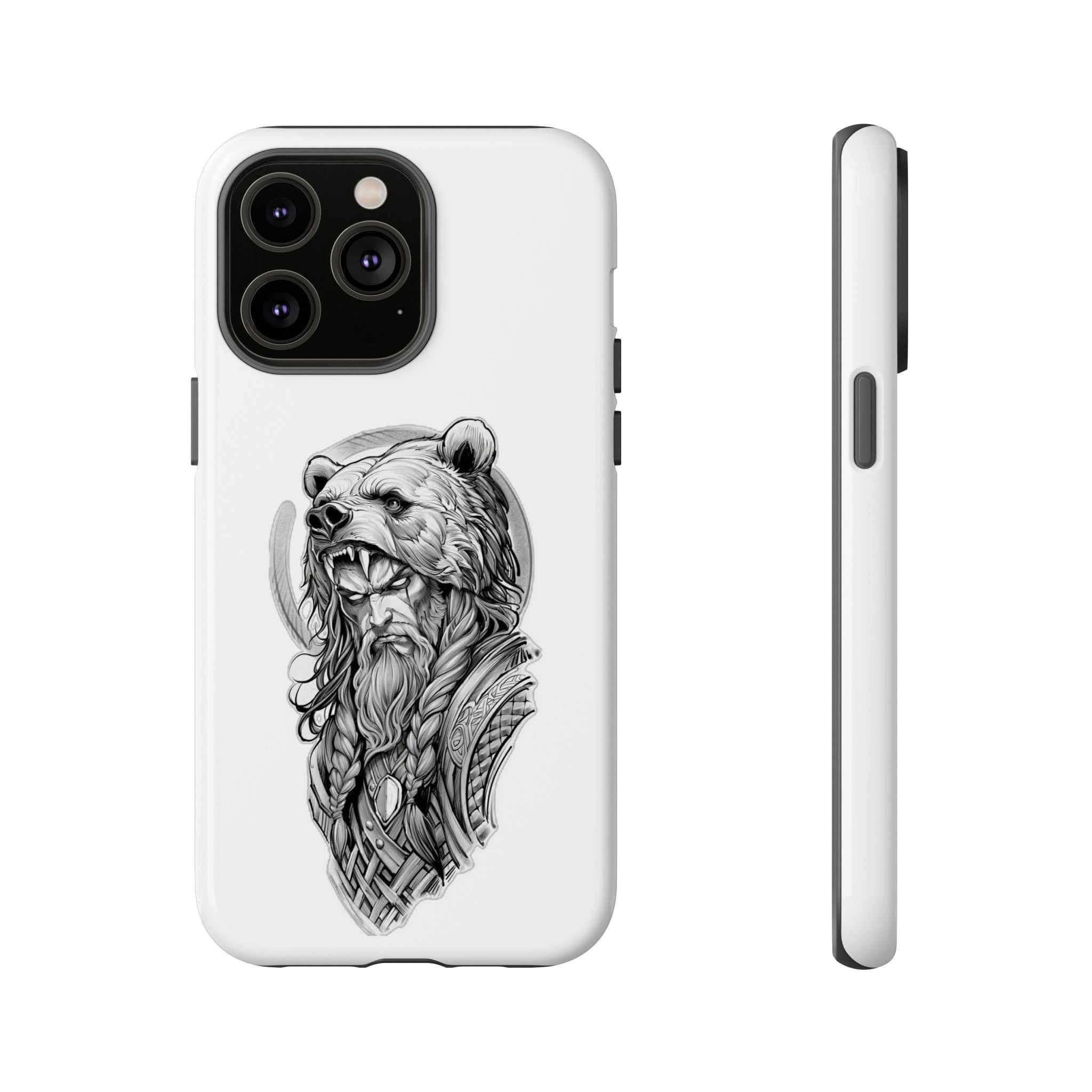 Viking Berserker Bear – Norse Warrior iPhone Case