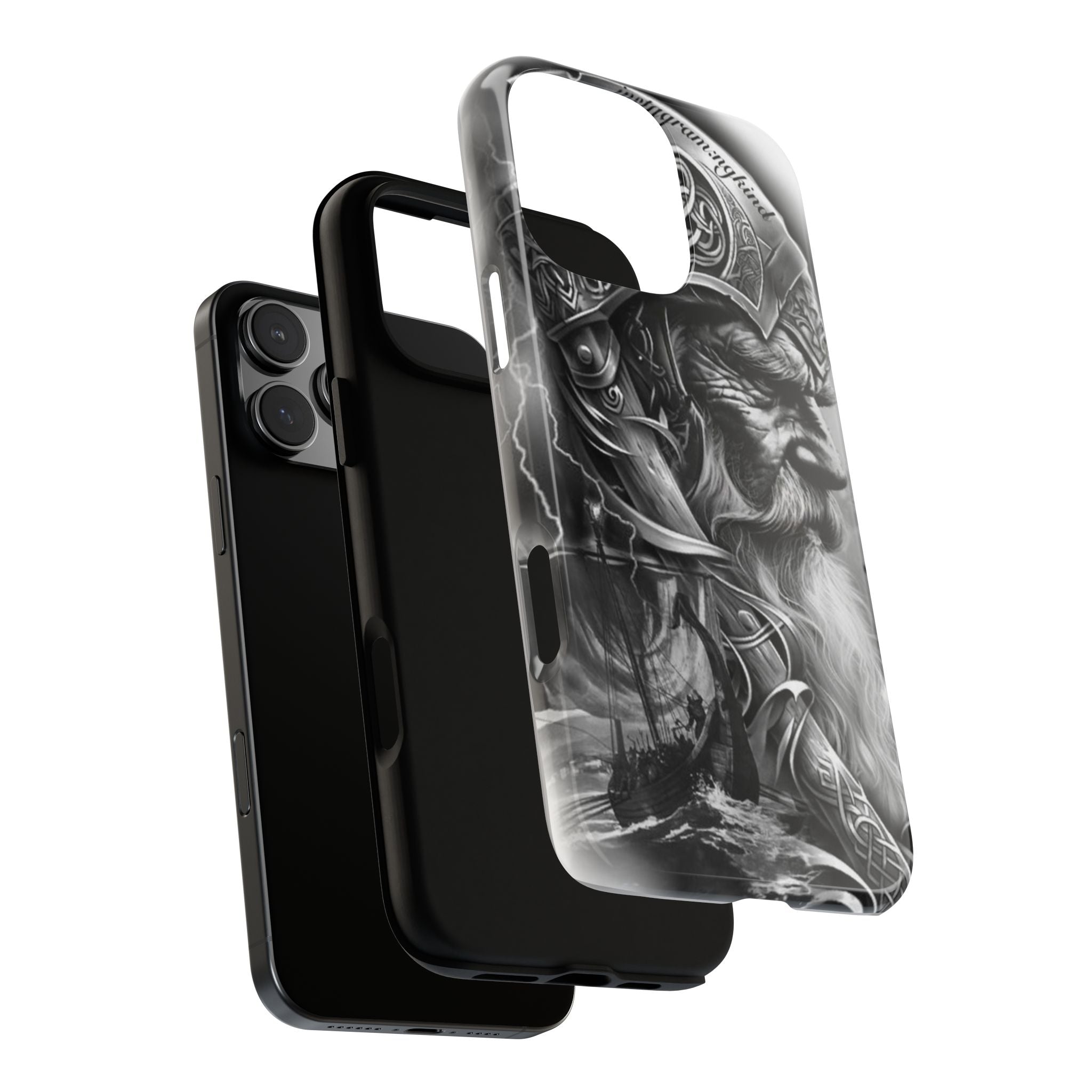 Viking Warrior & Longship – Norse Mythology iPhone Case