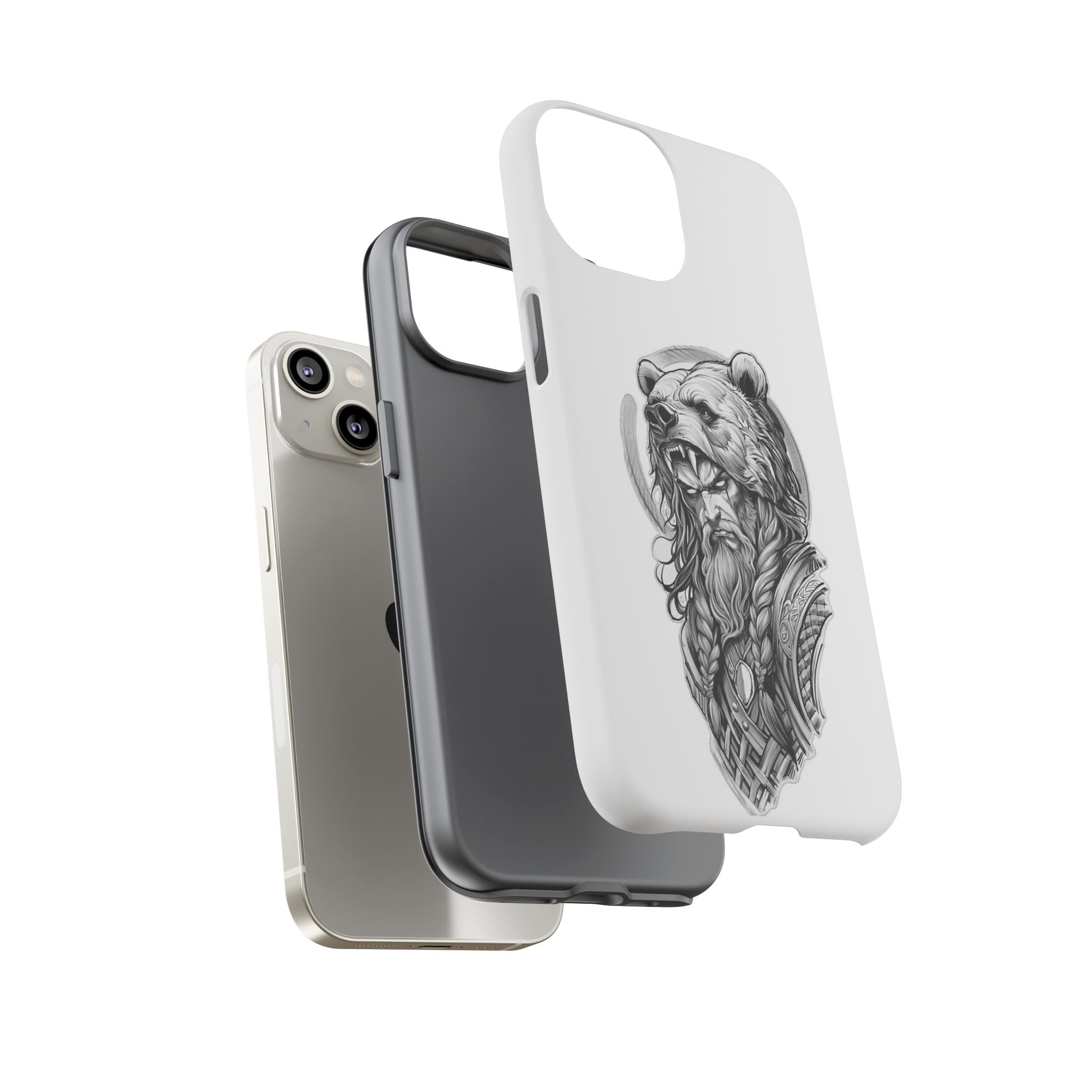Viking Berserker Bear – Norse Warrior iPhone Case