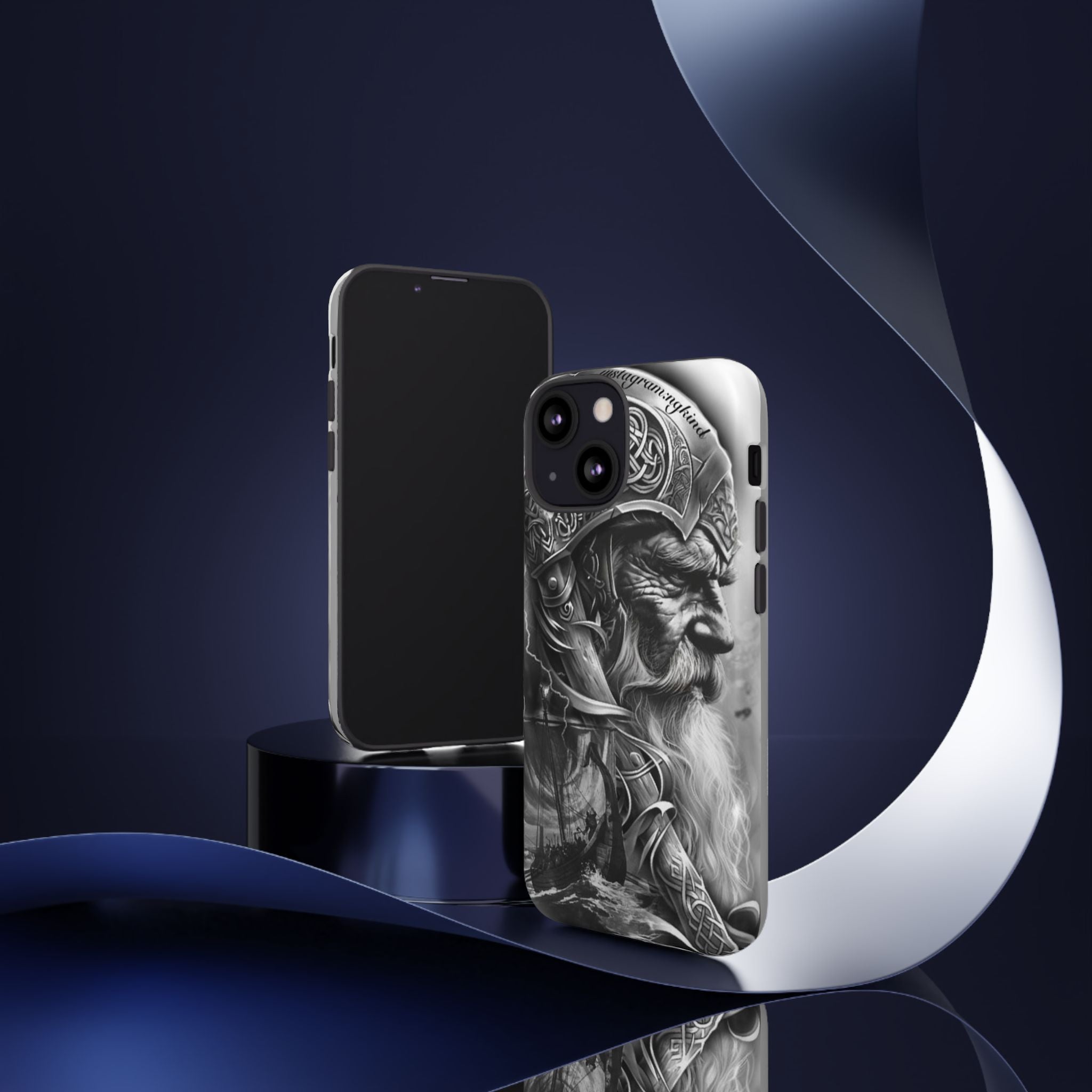 Viking Warrior & Longship – Norse Mythology iPhone Case