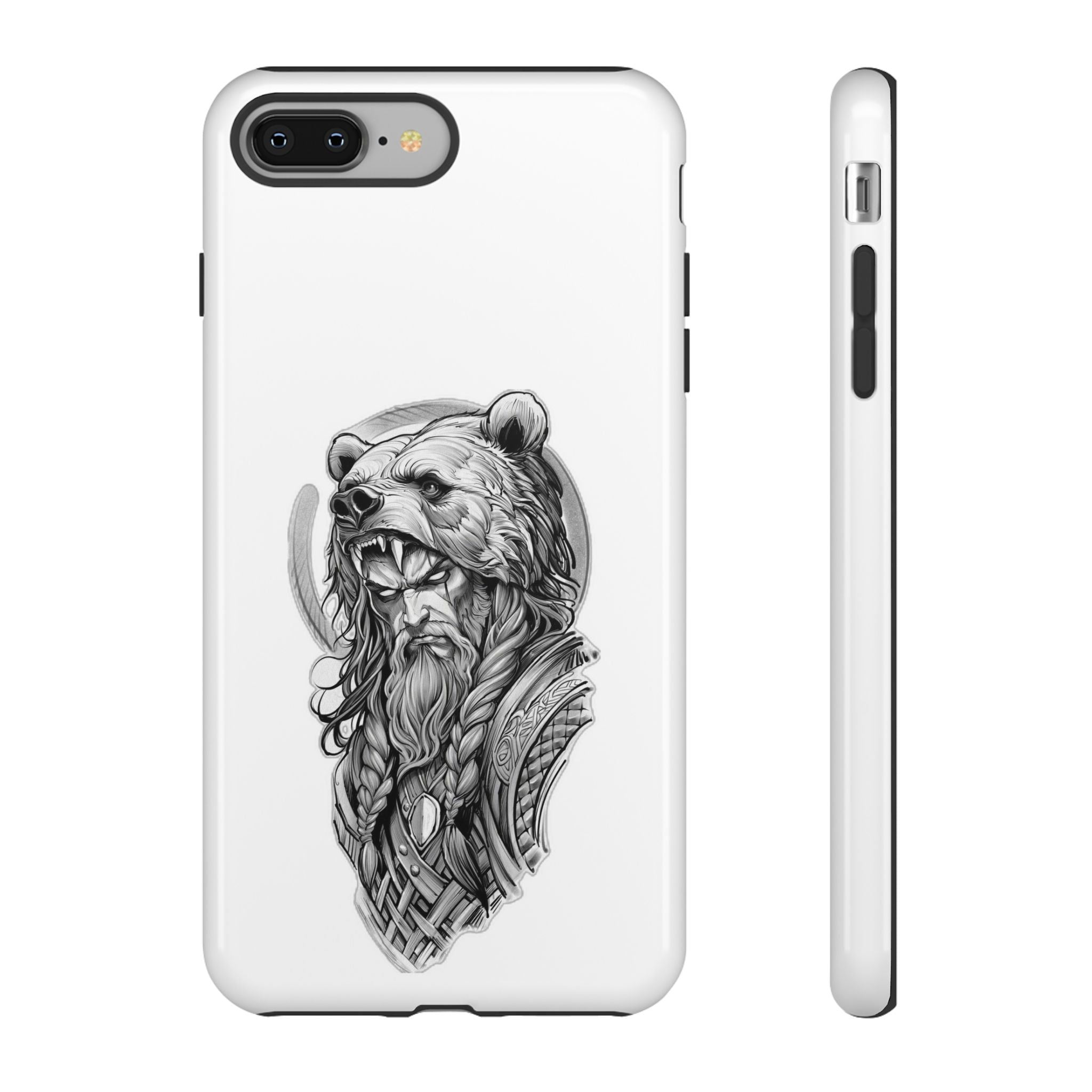 Viking Berserker Bear – Norse Warrior iPhone Case