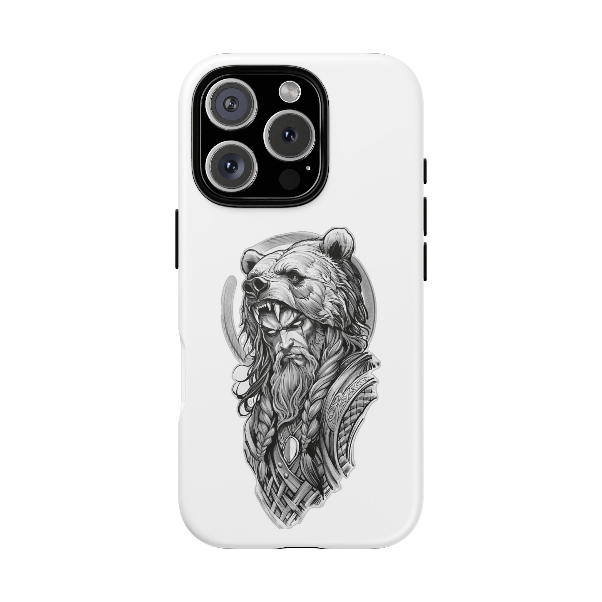 Viking Berserker Bear – Norse Warrior iPhone Case