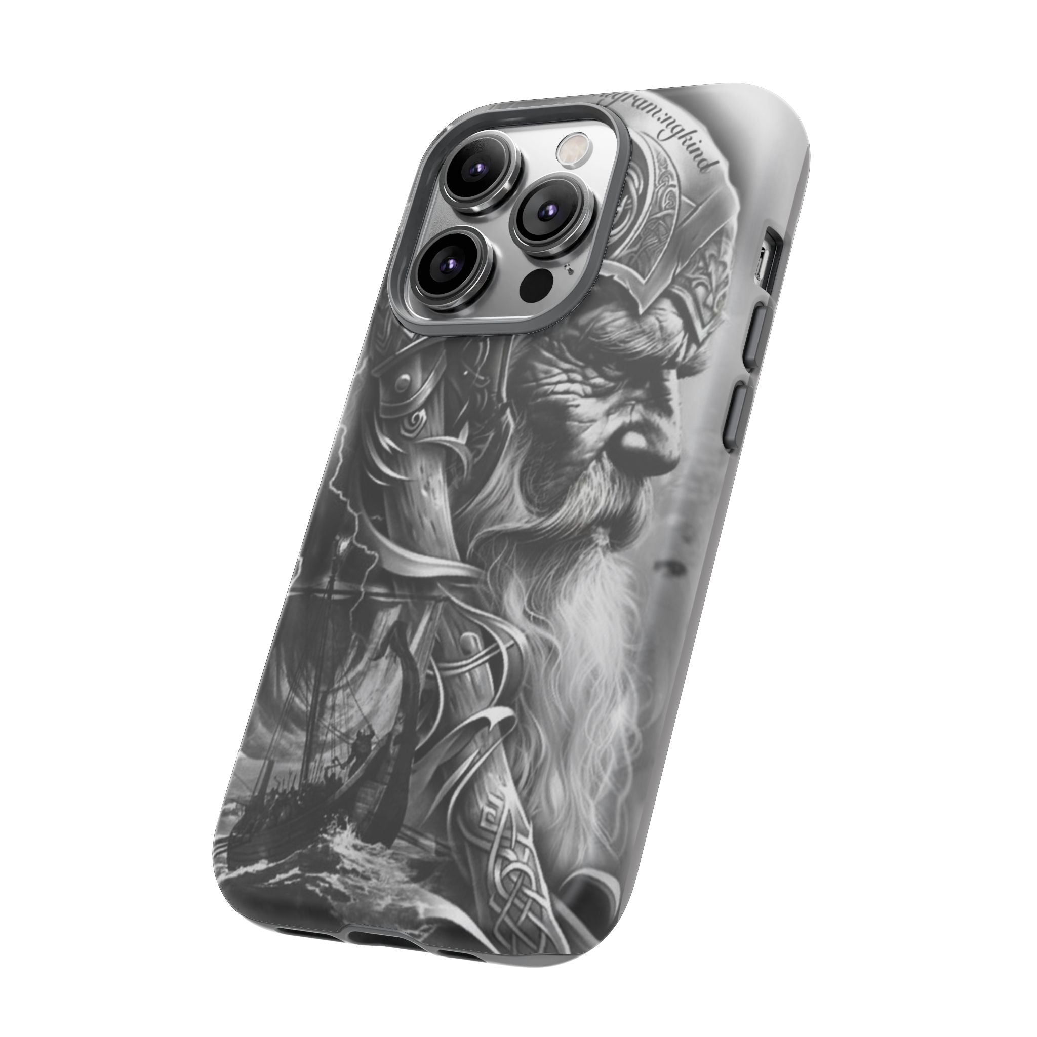 Viking Warrior & Longship – Norse Mythology iPhone Case