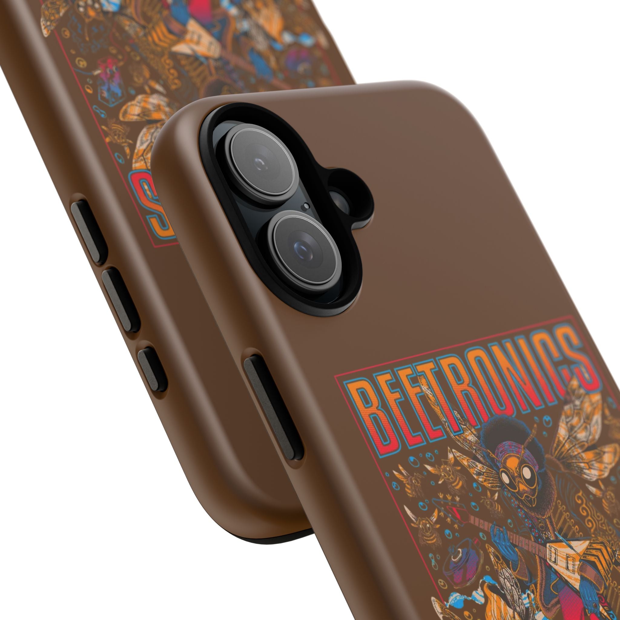 BeeTronics Rock Band – Psychedelic Bee Guitarist iPhone Case