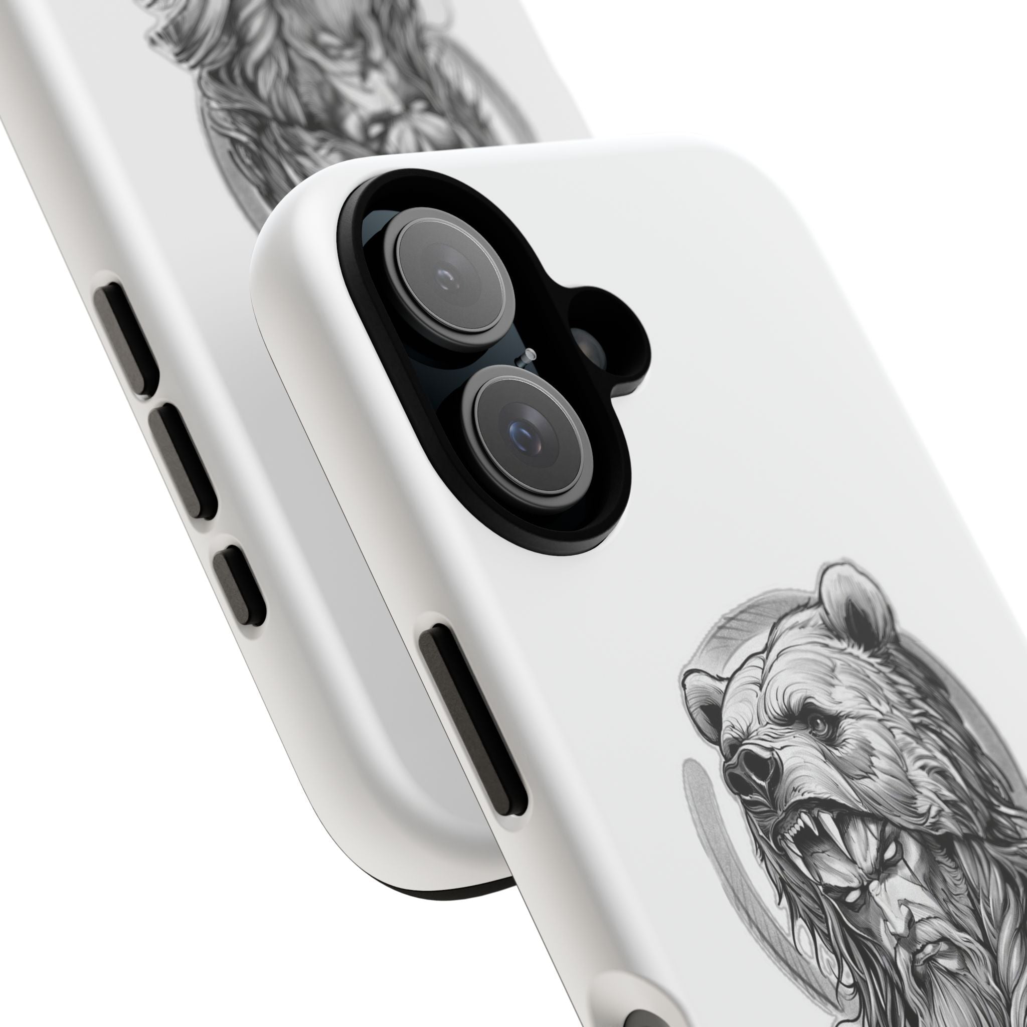 Viking Berserker Bear – Norse Warrior iPhone Case