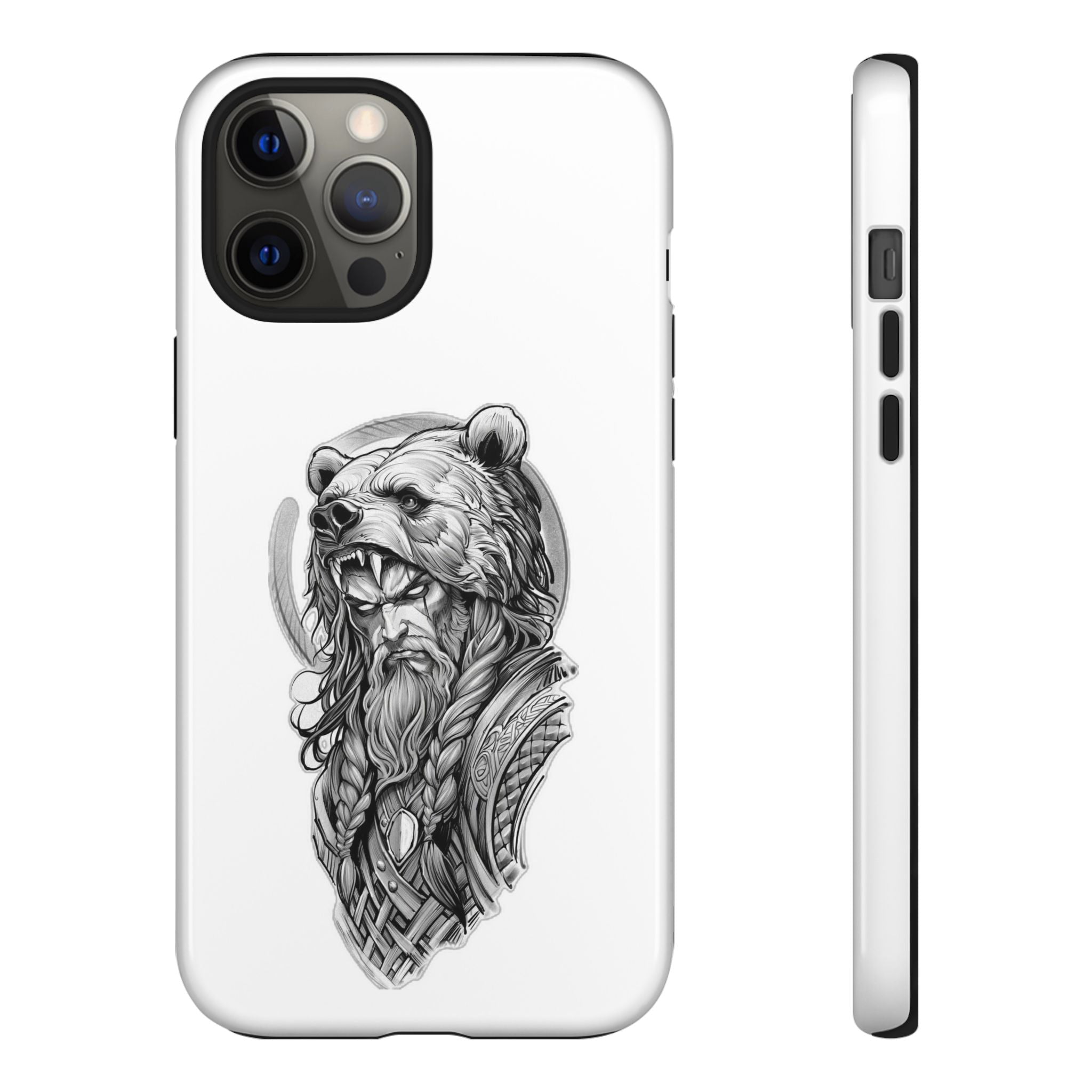 Viking Berserker Bear – Norse Warrior iPhone Case