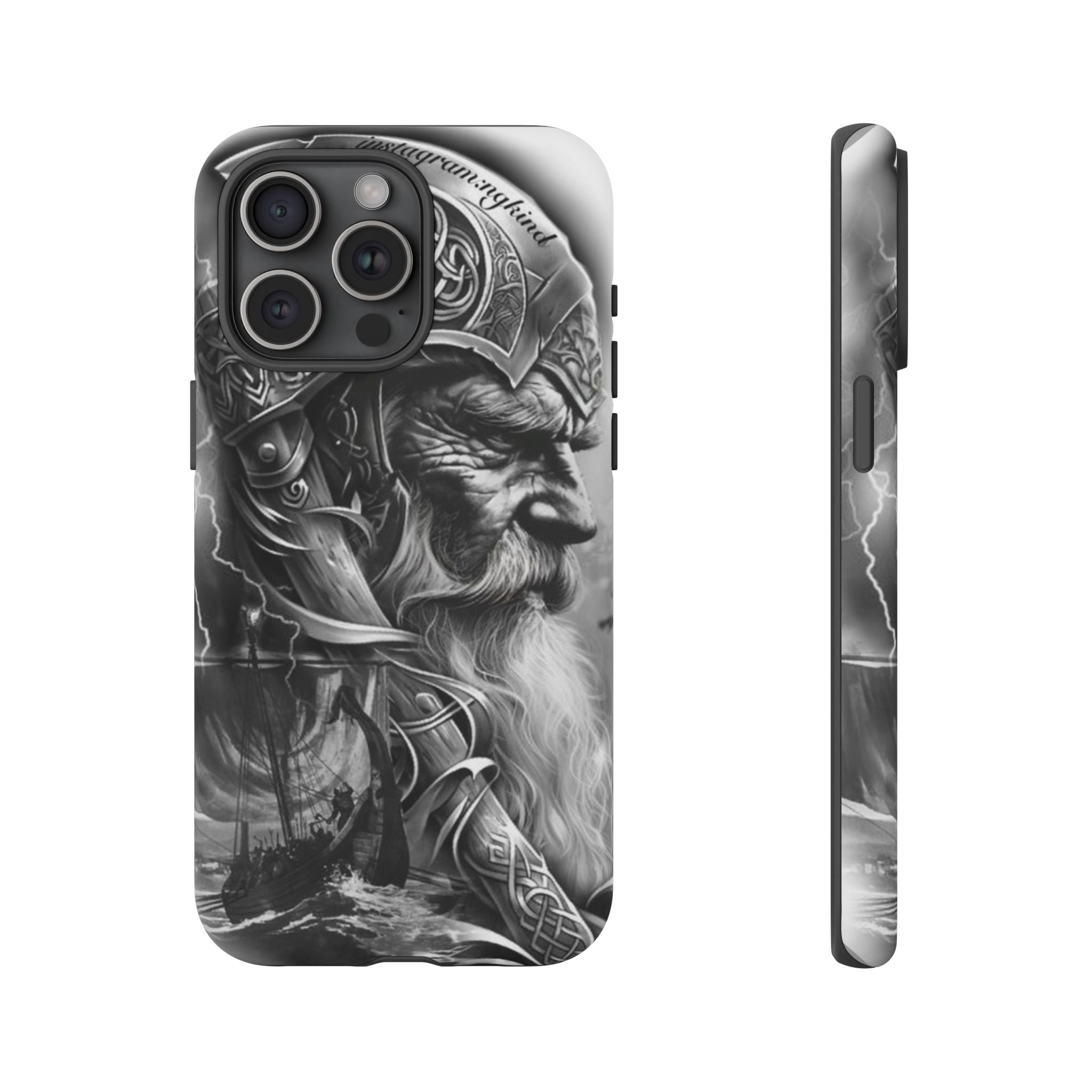 Viking Warrior & Longship – Norse Mythology iPhone Case