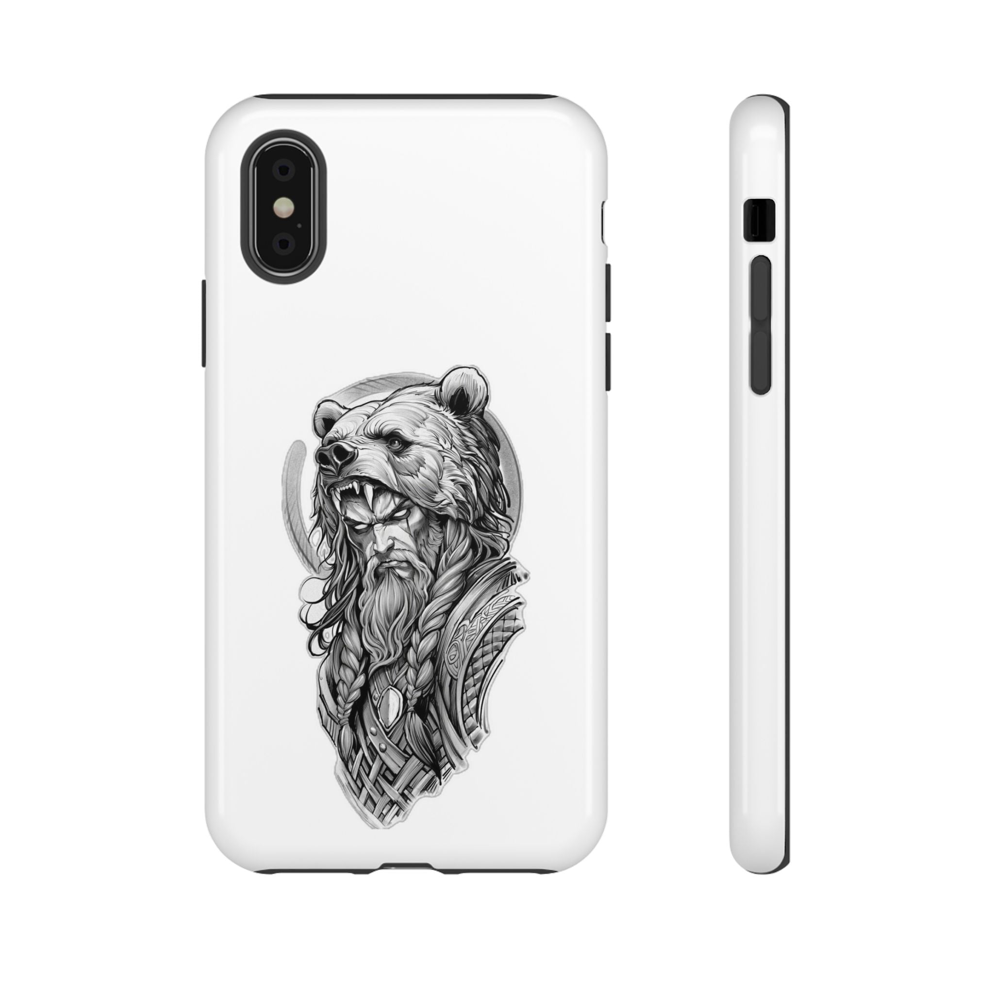 Viking Berserker Bear – Norse Warrior iPhone Case