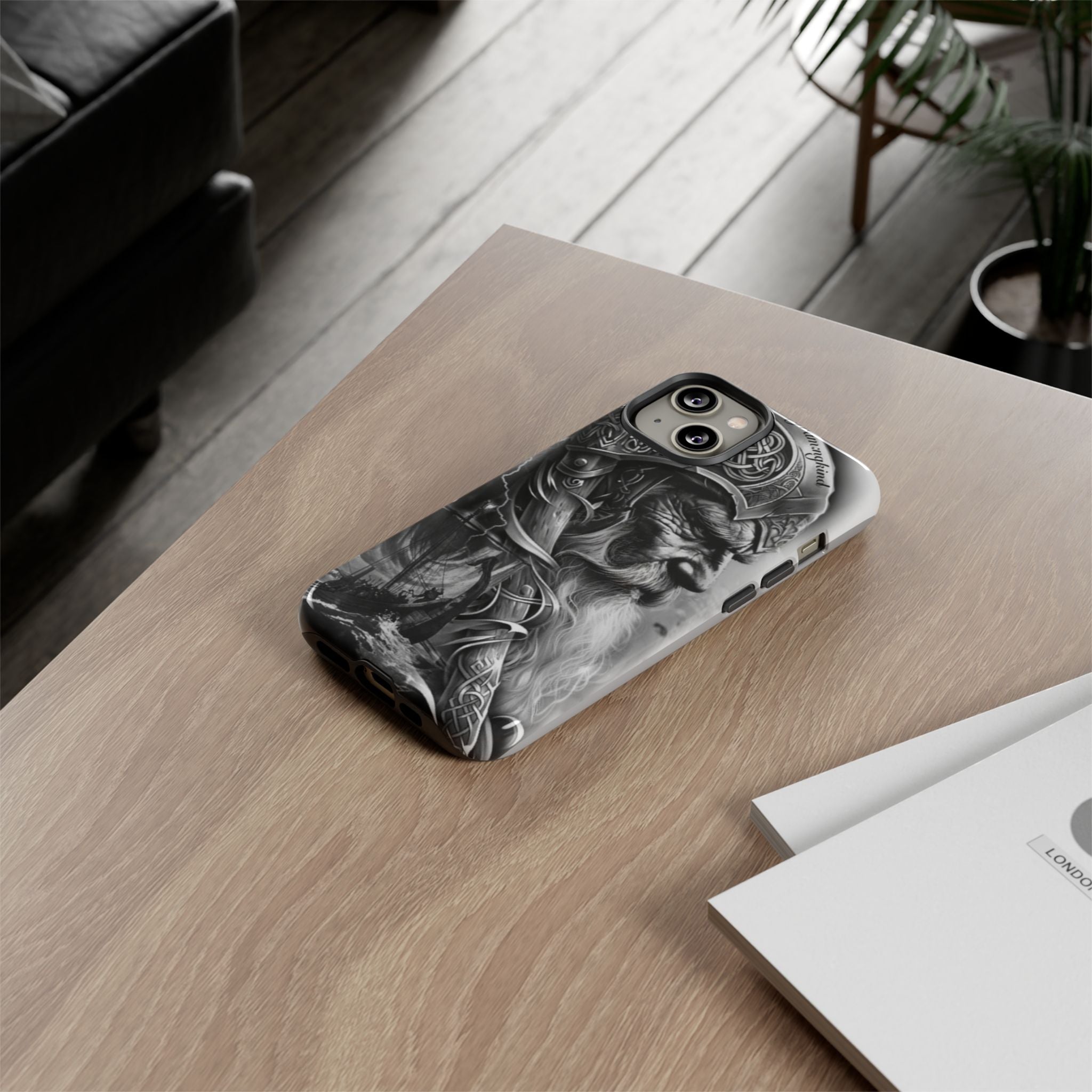 Viking Warrior & Longship – Norse Mythology iPhone Case