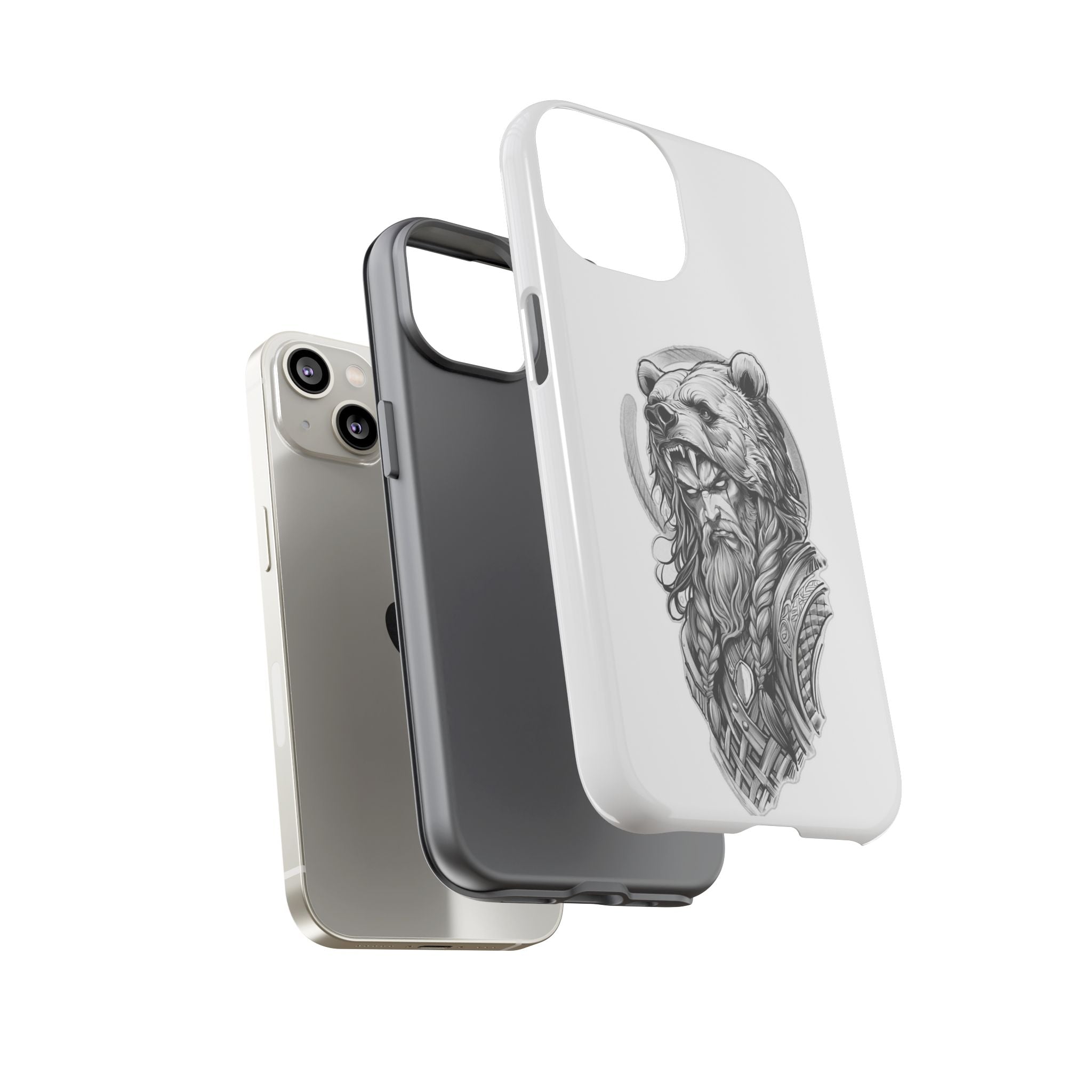 Viking Berserker Bear – Norse Warrior iPhone Case