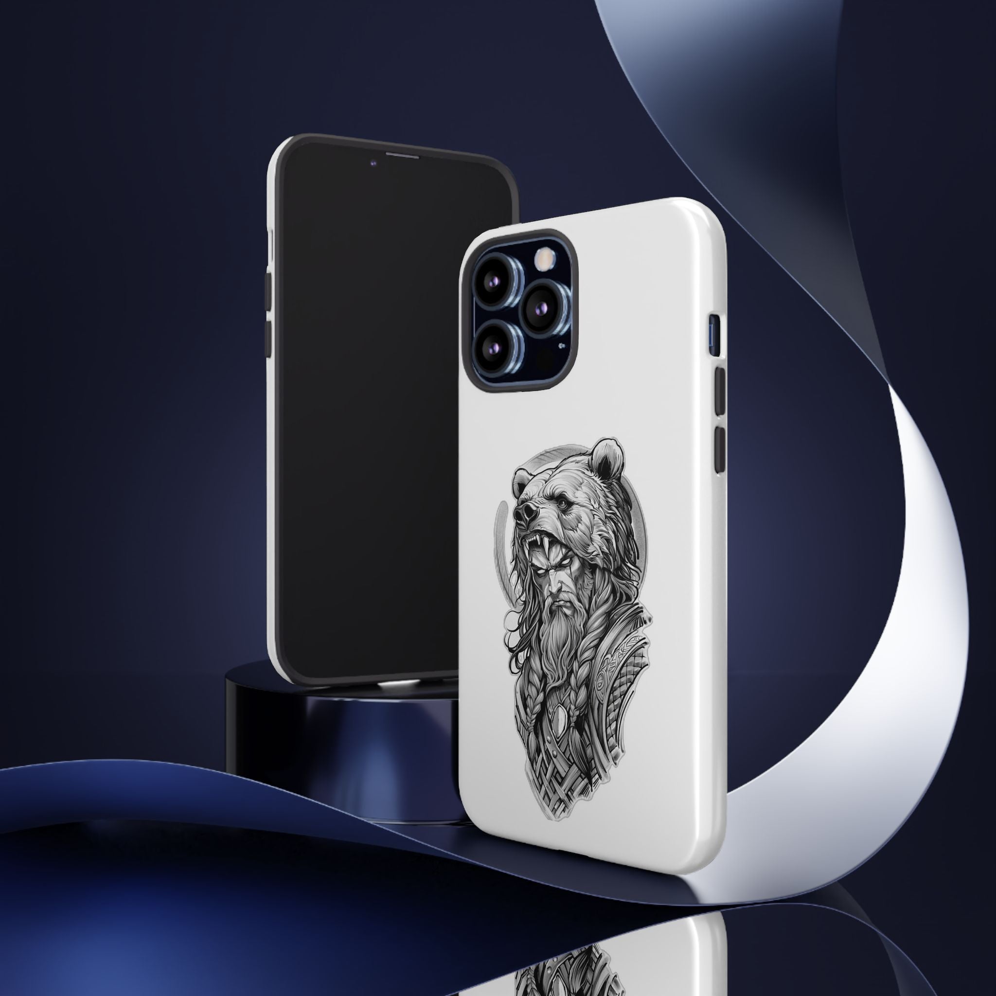 Viking Berserker Bear – Norse Warrior iPhone Case