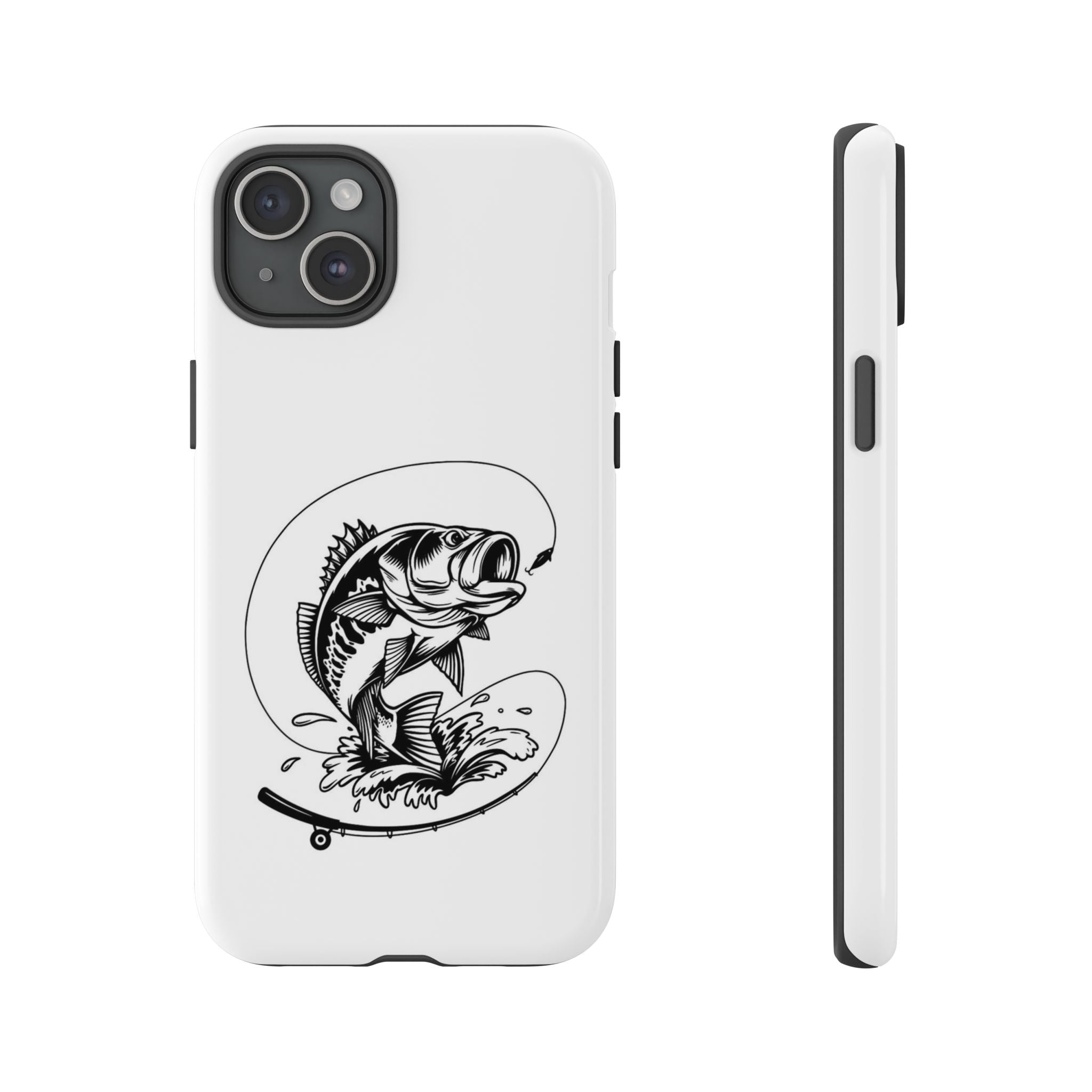 Jumping Bass Fishing – Angler Sport iPhone Case